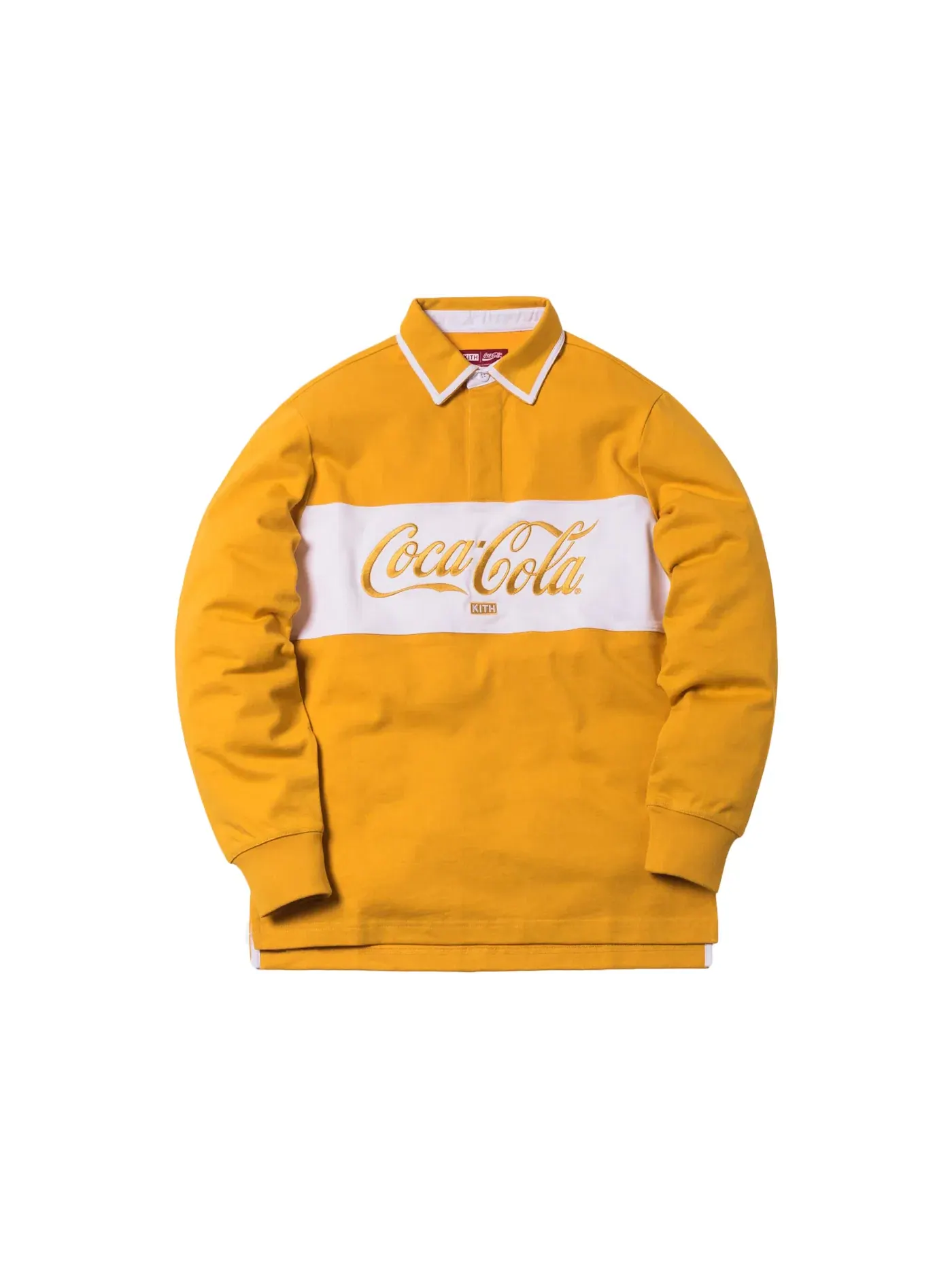 Мужская рубашка-регби из коллекции Kith x Coca-Cola Classic Rugby Kith — изображение 1 из 1, желтый