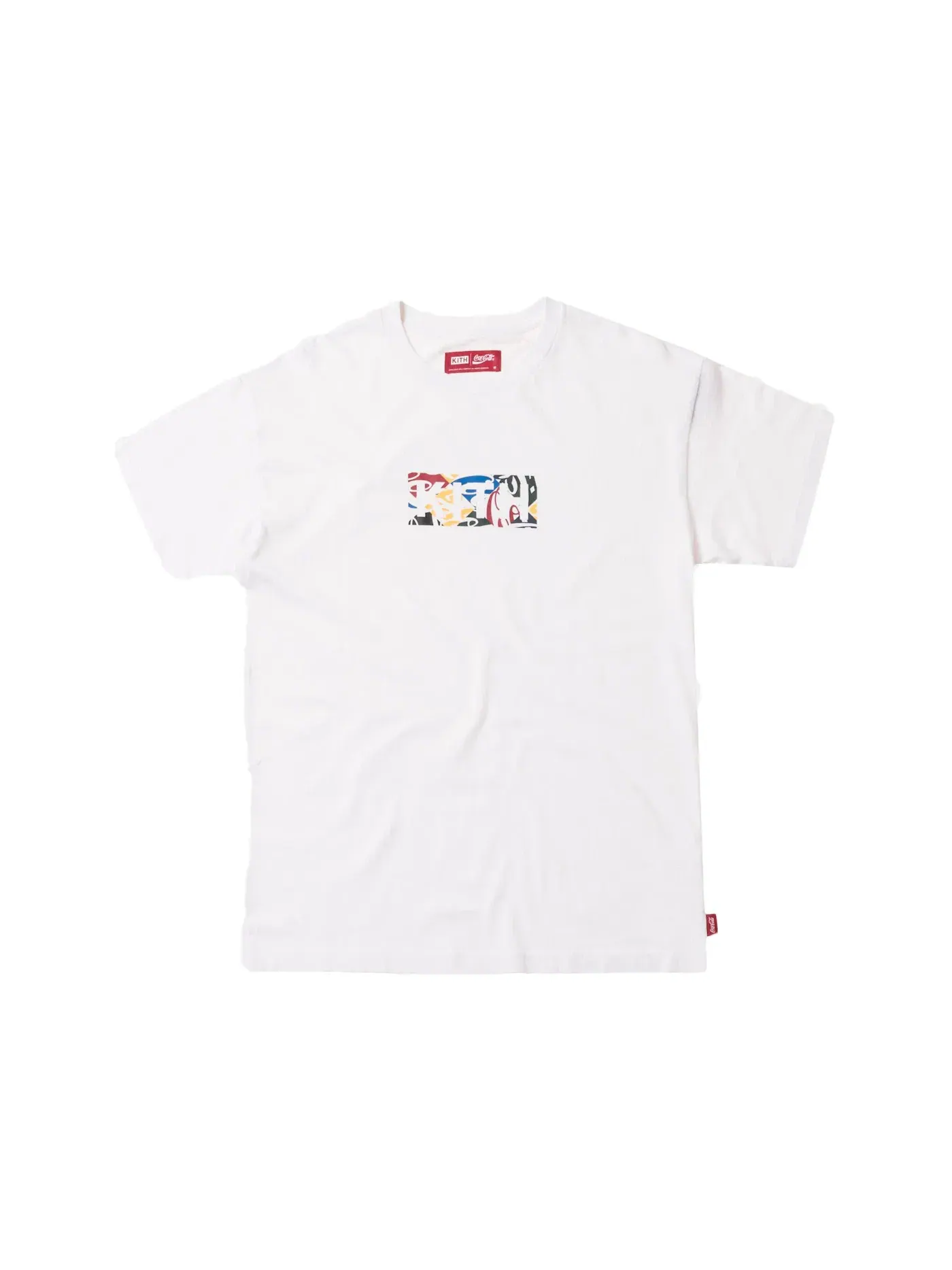 Мужская футболка с принтом Kith x Coca-Cola Cubed Global Logo Tee Kith — изображение 1 из 1, белый
