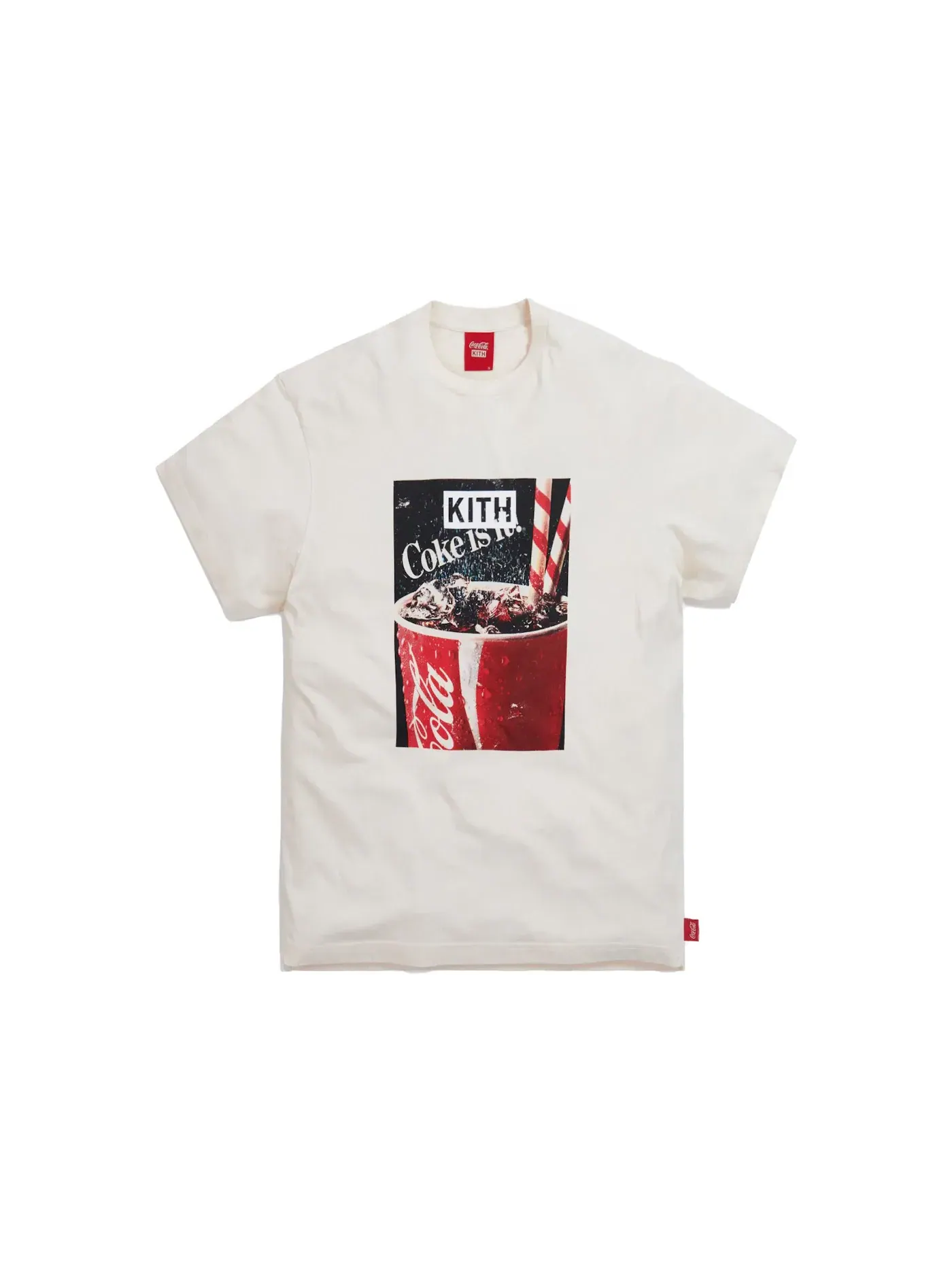 Мужская футболка с принтом Kith x Coca-Cola Drink Vintage Tee — изображение 1 из 2, белый