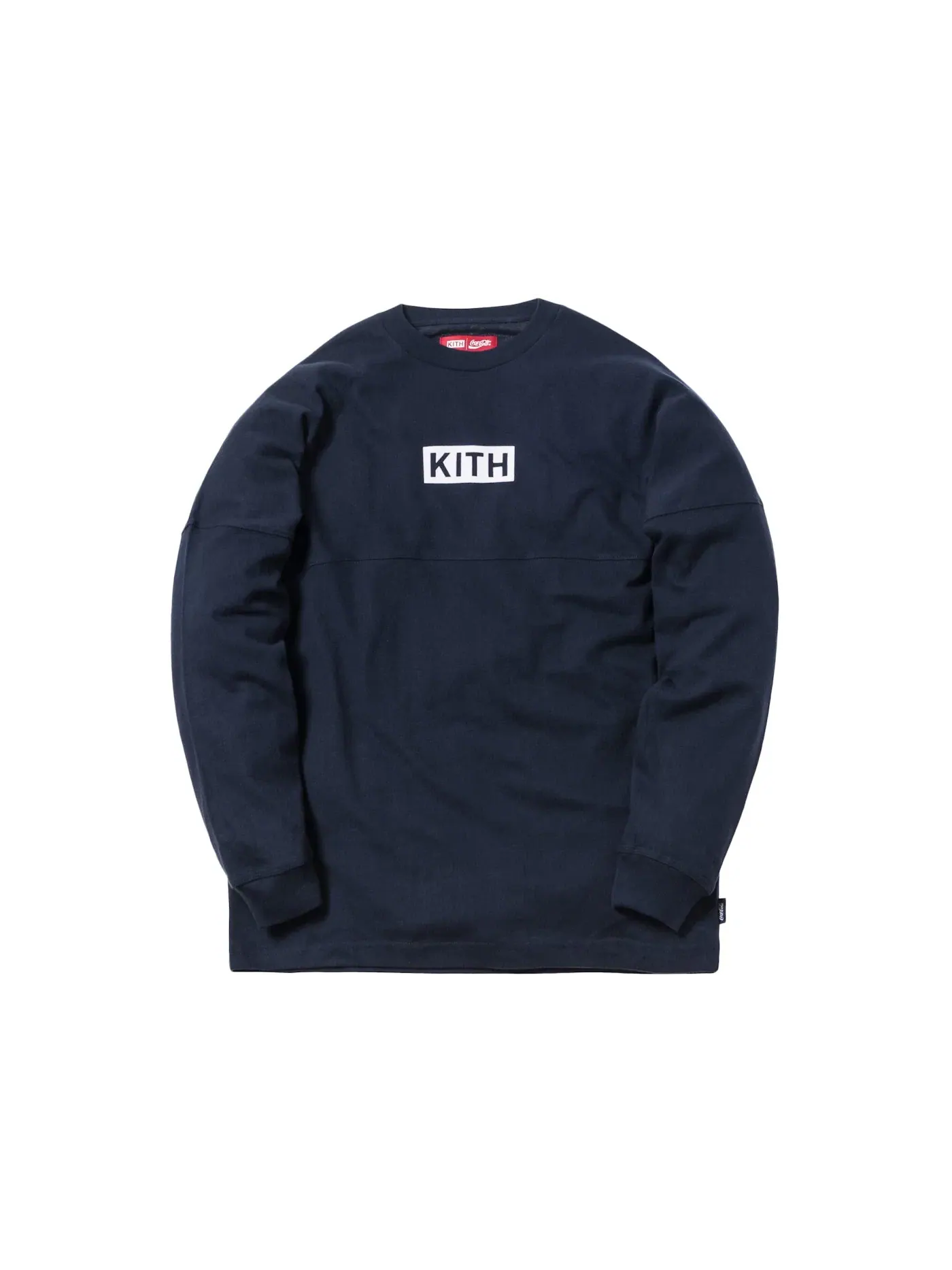 Мужская футболка с длинным рукавом Kith x Coca-Cola Global L/S Tee — изображение 1 из 2, темно-синий