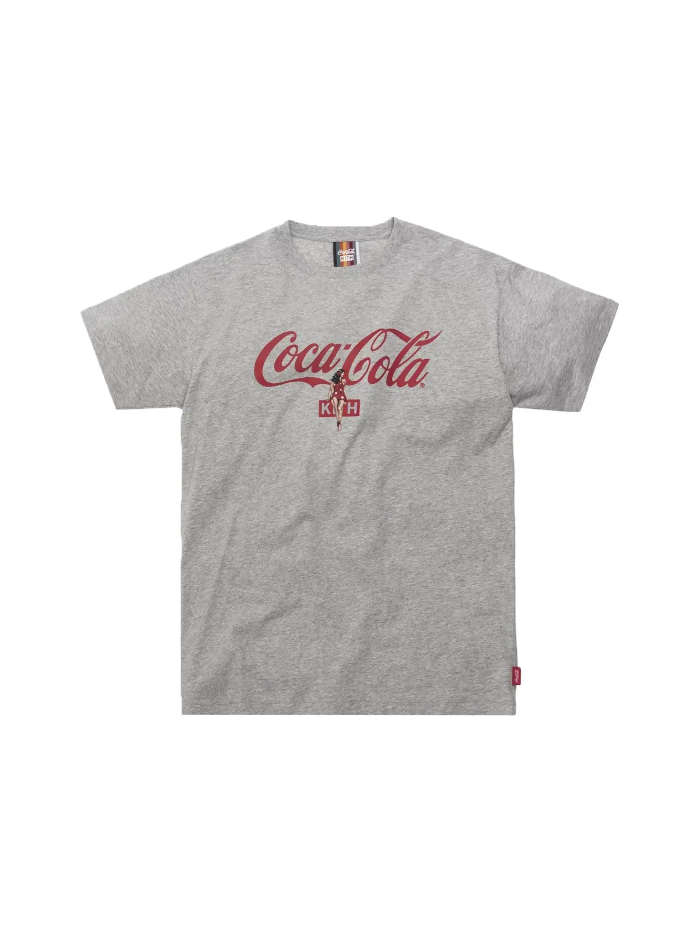Мужская футболка с принтом Kith x Coca-Cola Hula Tee Kith — изображение 1 из 1, серый