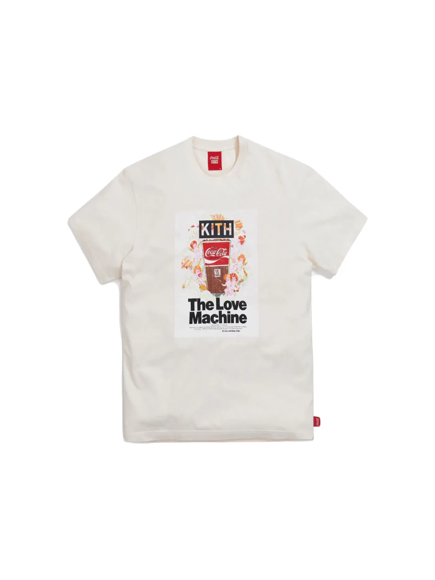 Мужская футболка с принтом Kith x Coca-Cola Love Machine Vintage Tee — изображение 1 из 2, белый