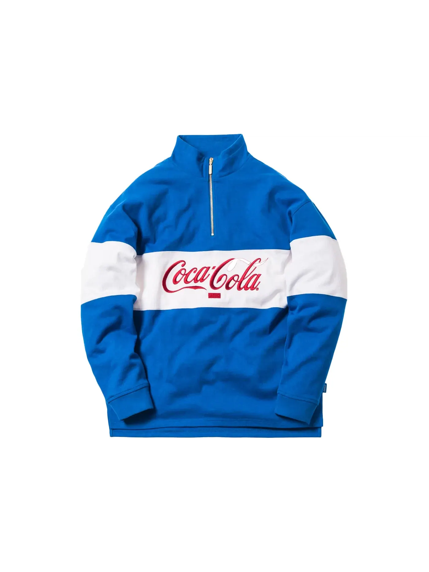 Мужская рубашка-регби с четверть-застежкой Kith x Coca-Cola Rugby — изображение 1 из 1, синий