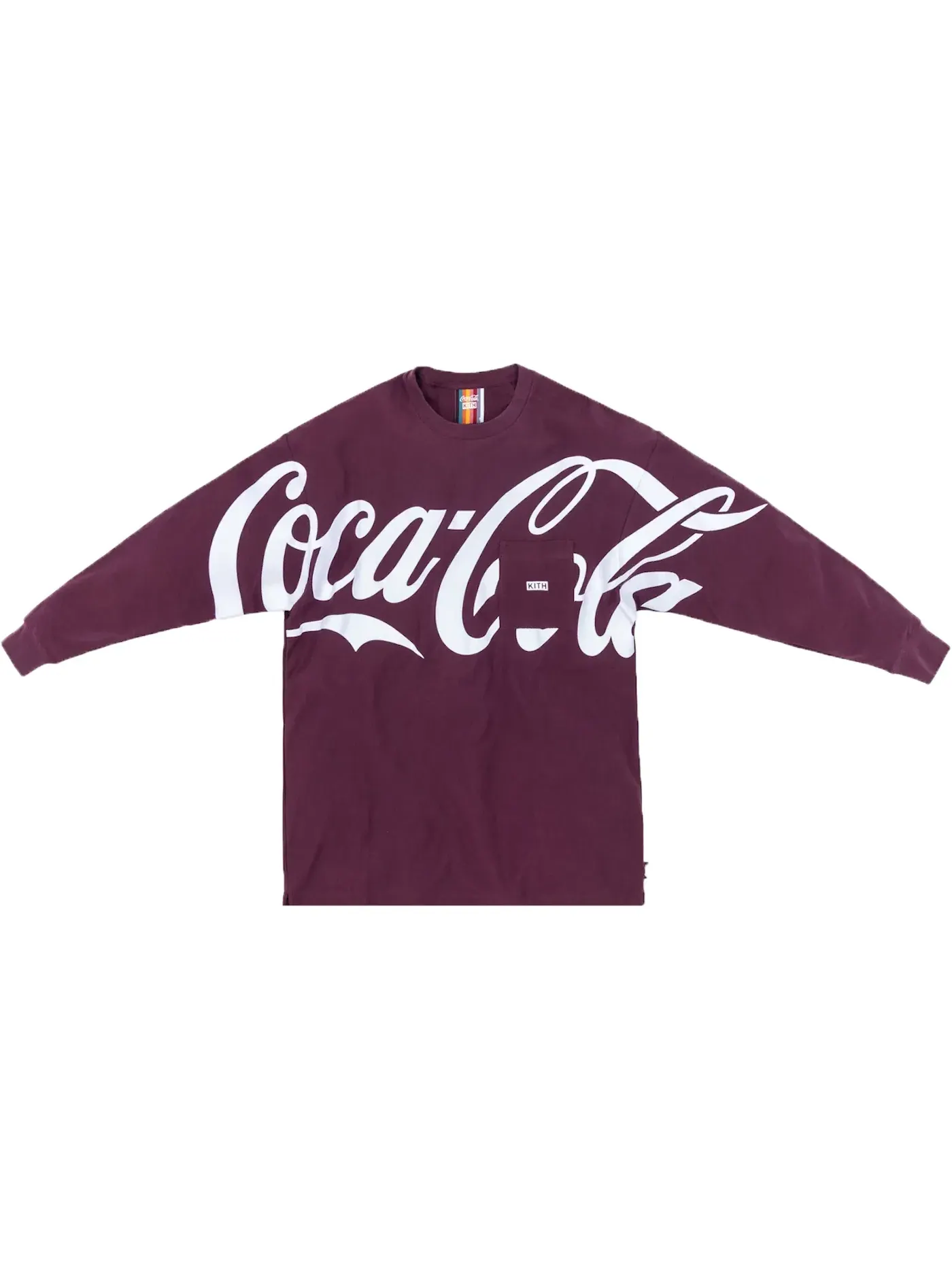 Мужская футболка с длинным рукавом Kith x Coca-Cola Quinn L/S Tee Kith — изображение 1 из 1, фиолетовый