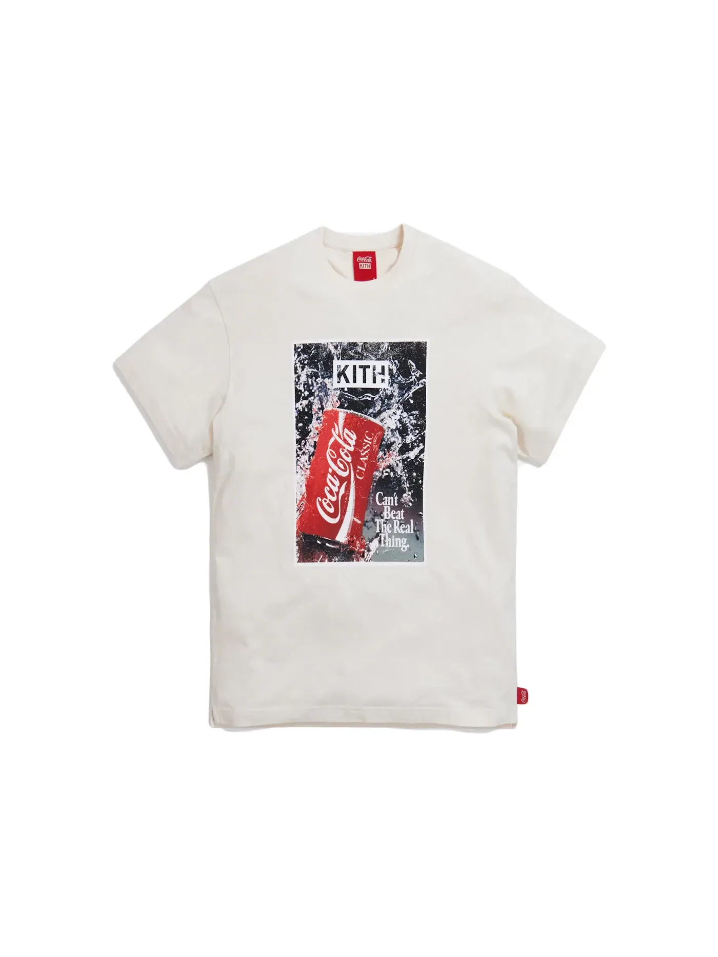Мужская футболка с принтом Kith x Coca-Cola Splash Vintage Tee — изображение 1 из 2, белый