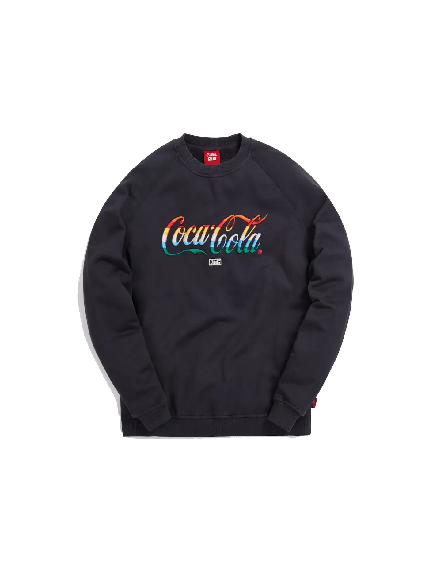 Мужской свитшот с полосками Kith x Coca-Cola Crewneck — изображение 1 из 2, черный