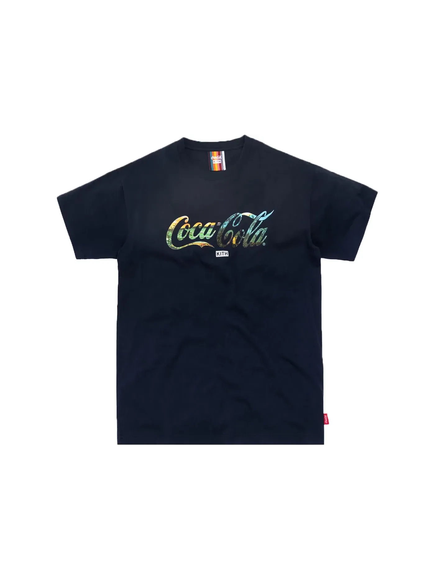 Мужская футболка с принтом Kith x Coca-Cola — изображение 1 из 1, темно-синий
