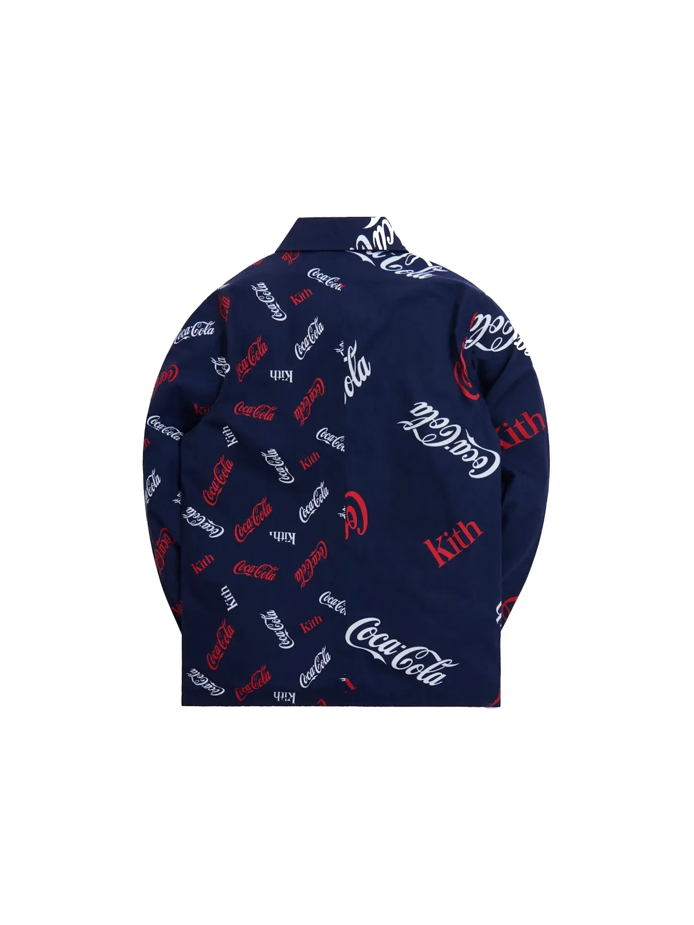 Мужская куртка-тренч с длинным рукавом Kith x Coca-Cola x Mitchell & Ness Coke Coaches Jacket — изображение 2 из 2