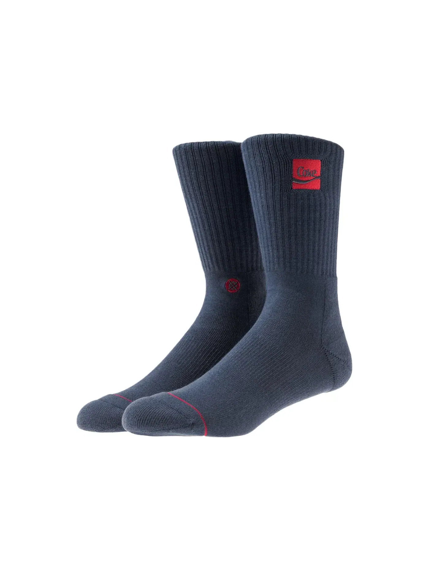 Детские носки с принтом Kith x Coca-Cola x Stance Crew Sock — изображение 1 из 1, темно-синий/красный