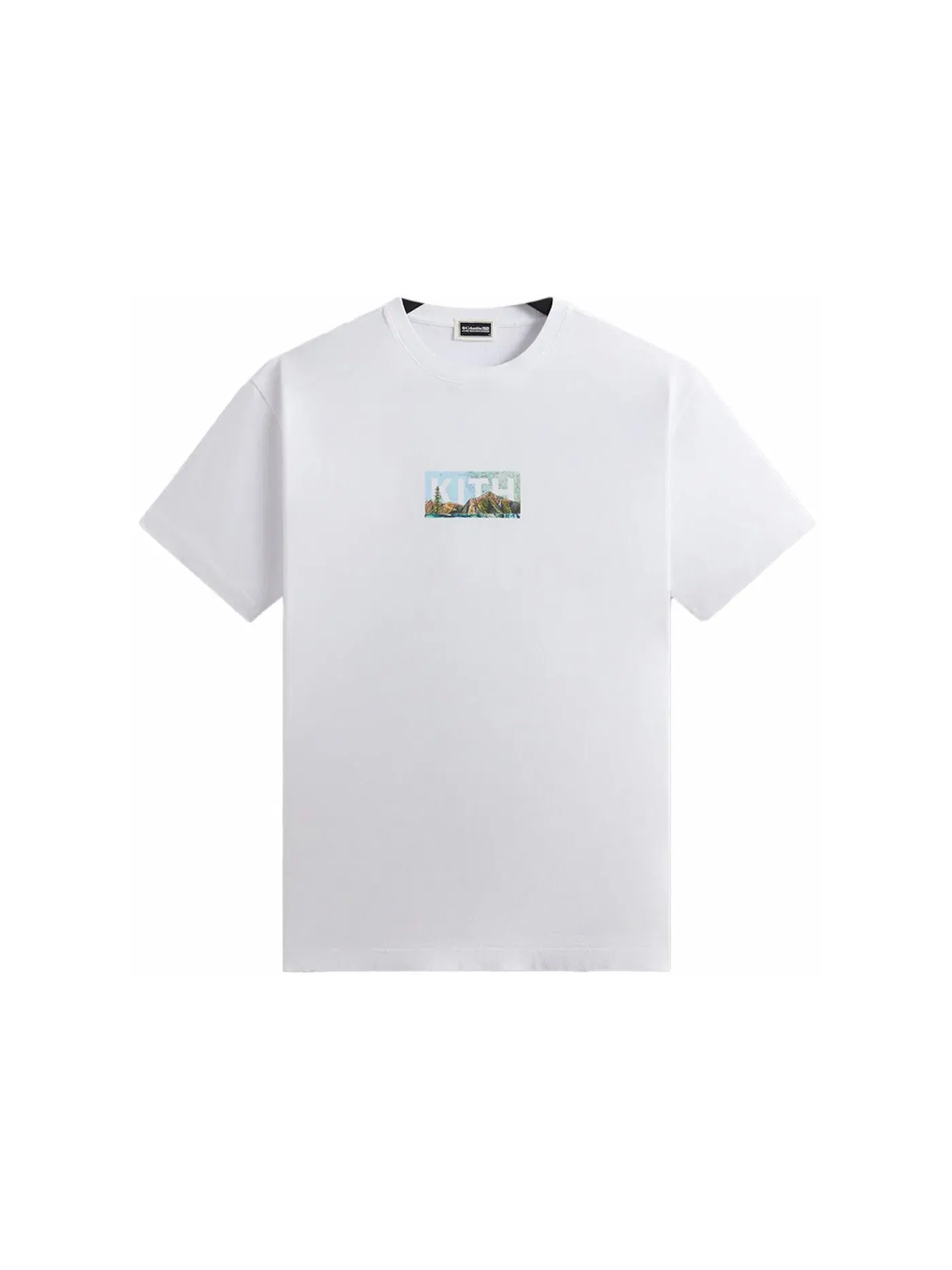 Мужская футболка с принтом Kith x Columbia Big Sur Classic Logo Tee — изображение 1 из 2, белый