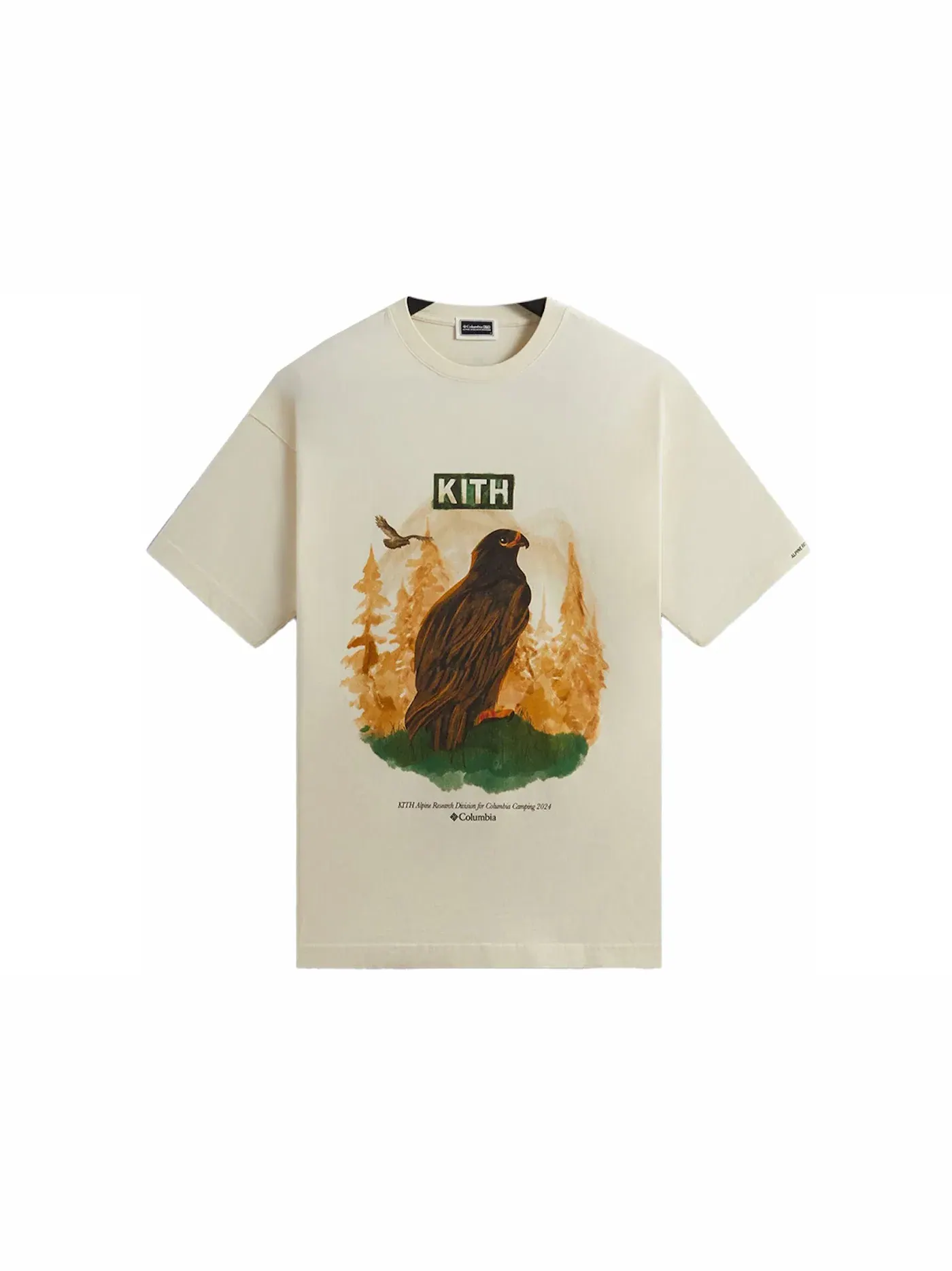 Мужская футболка с принтом Kith x Columbia Eagle Illustration Vintage Tee Kith, History — изображение 1 из 2