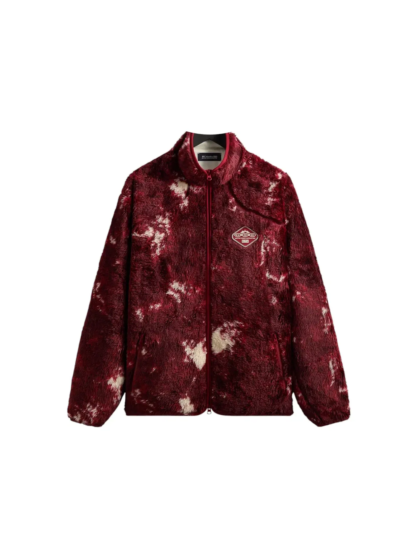 Унисекс-куртка с принтом Kith x Columbia Ice Dye Sherpa Harper Jacket Verge, Verge — изображение 1 из 2