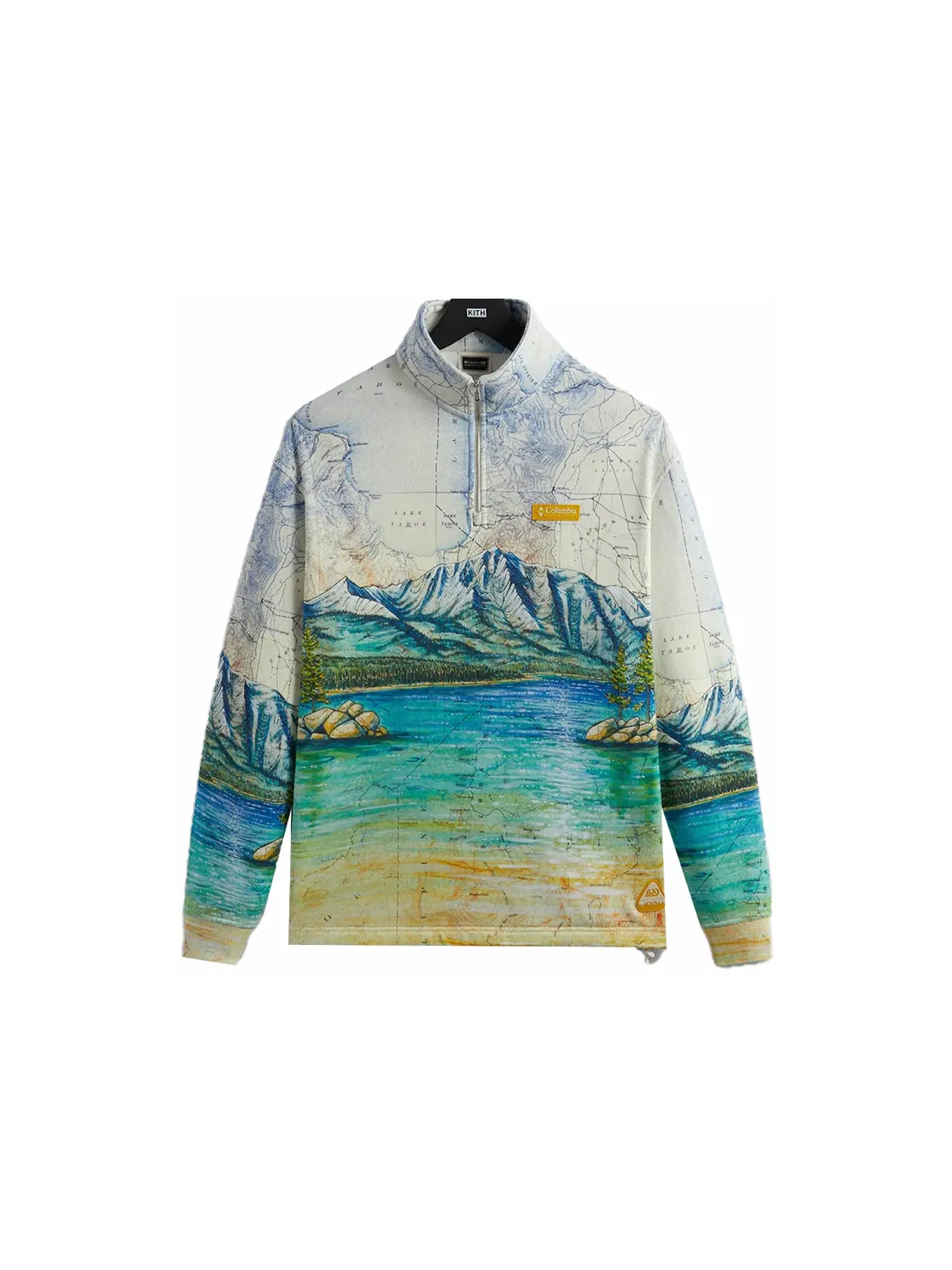 Мужская худи Kith x Columbia Lake Tahoe Quarter Zip Chalk — изображение 1 из 2