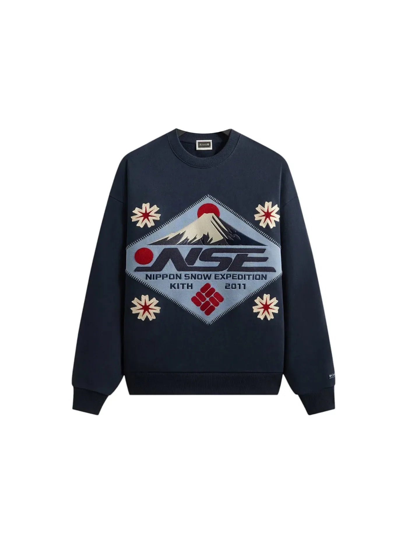 Детский свитшот с принтом Kith x Columbia Patch Crewneck Nocturnal — изображение 1 из 2, ночной