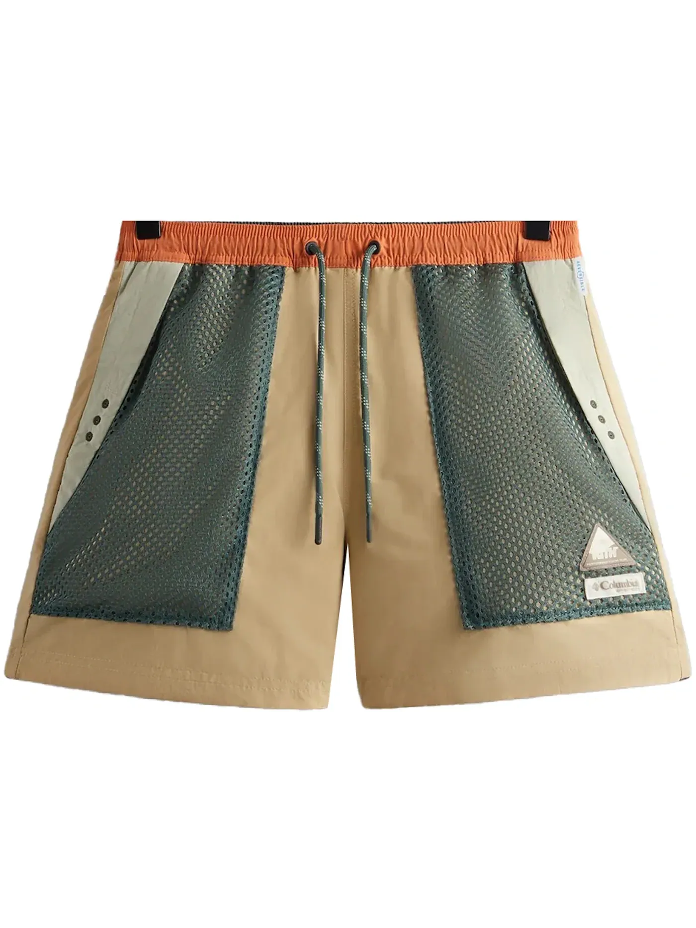 Мужские шорты с принтом Kith x Columbia PFG Deschutes Valley Short — изображение 1 из 2, бежевый