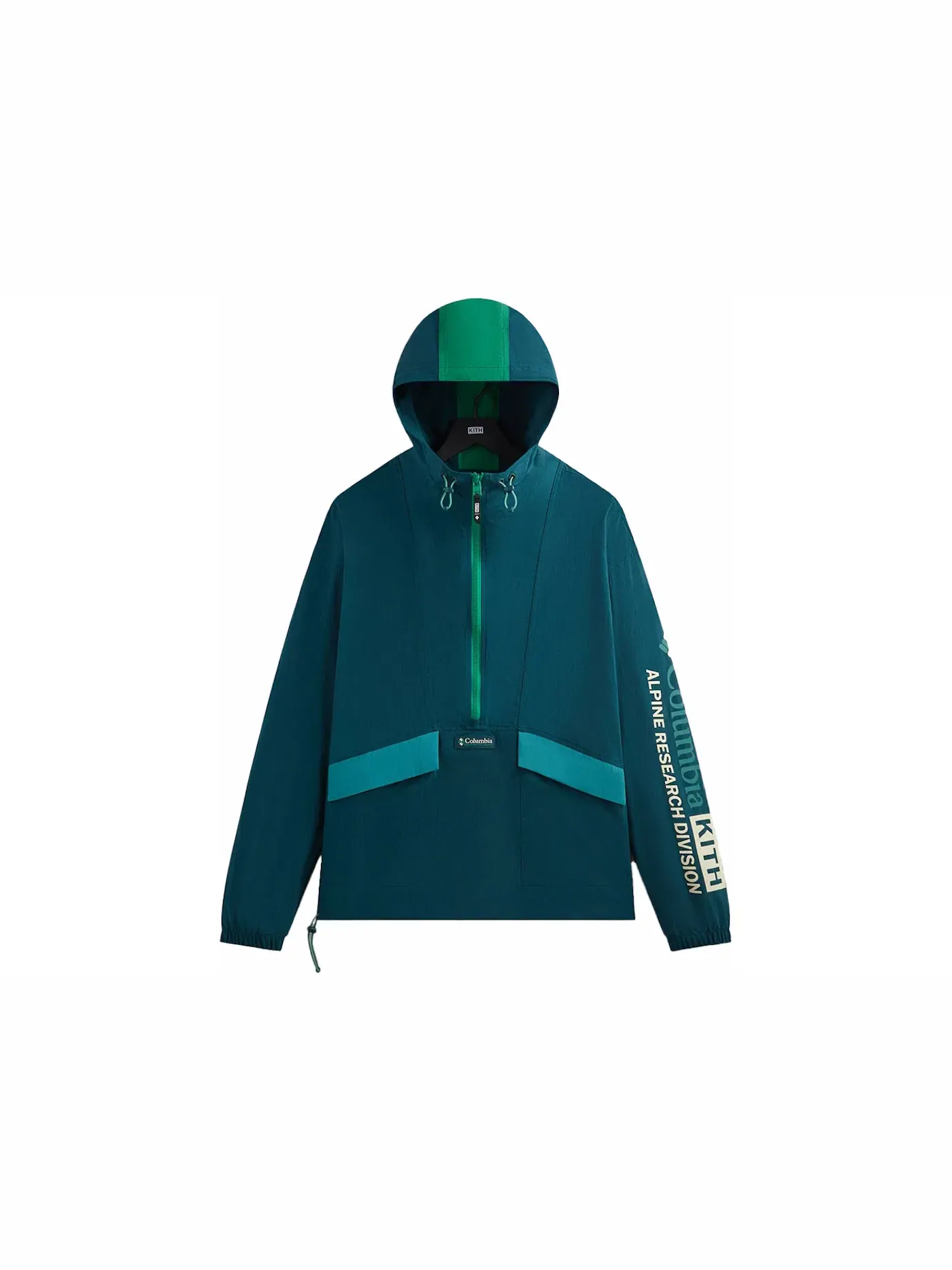 Мужская ветровка Kith x Columbia Wind Anorak — изображение 1 из 2, темно-бирюзовый