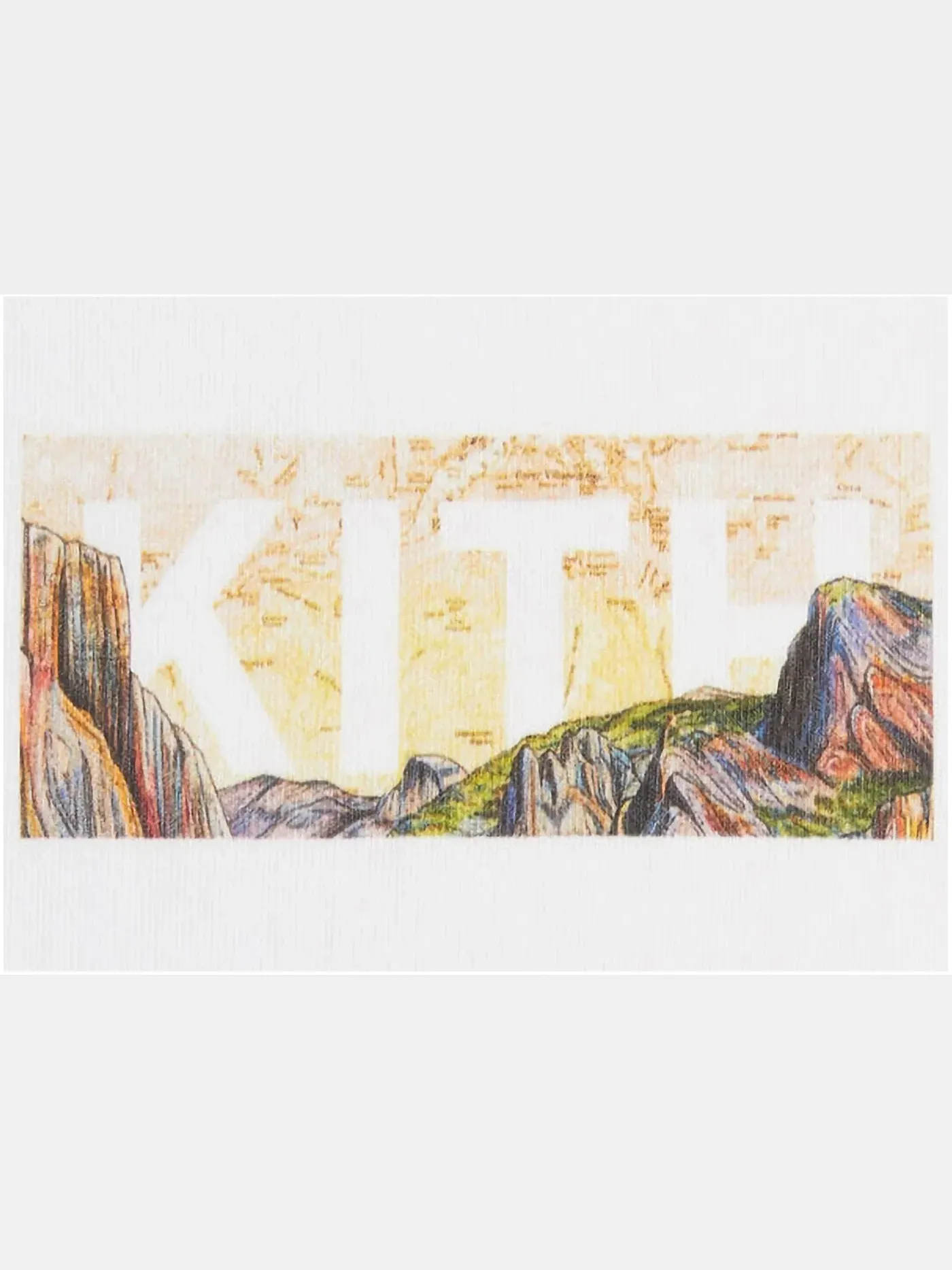 Мужская футболка с принтом Kith x Columbia Yosemite Classic Logo Tee — изображение 2 из 2, белый