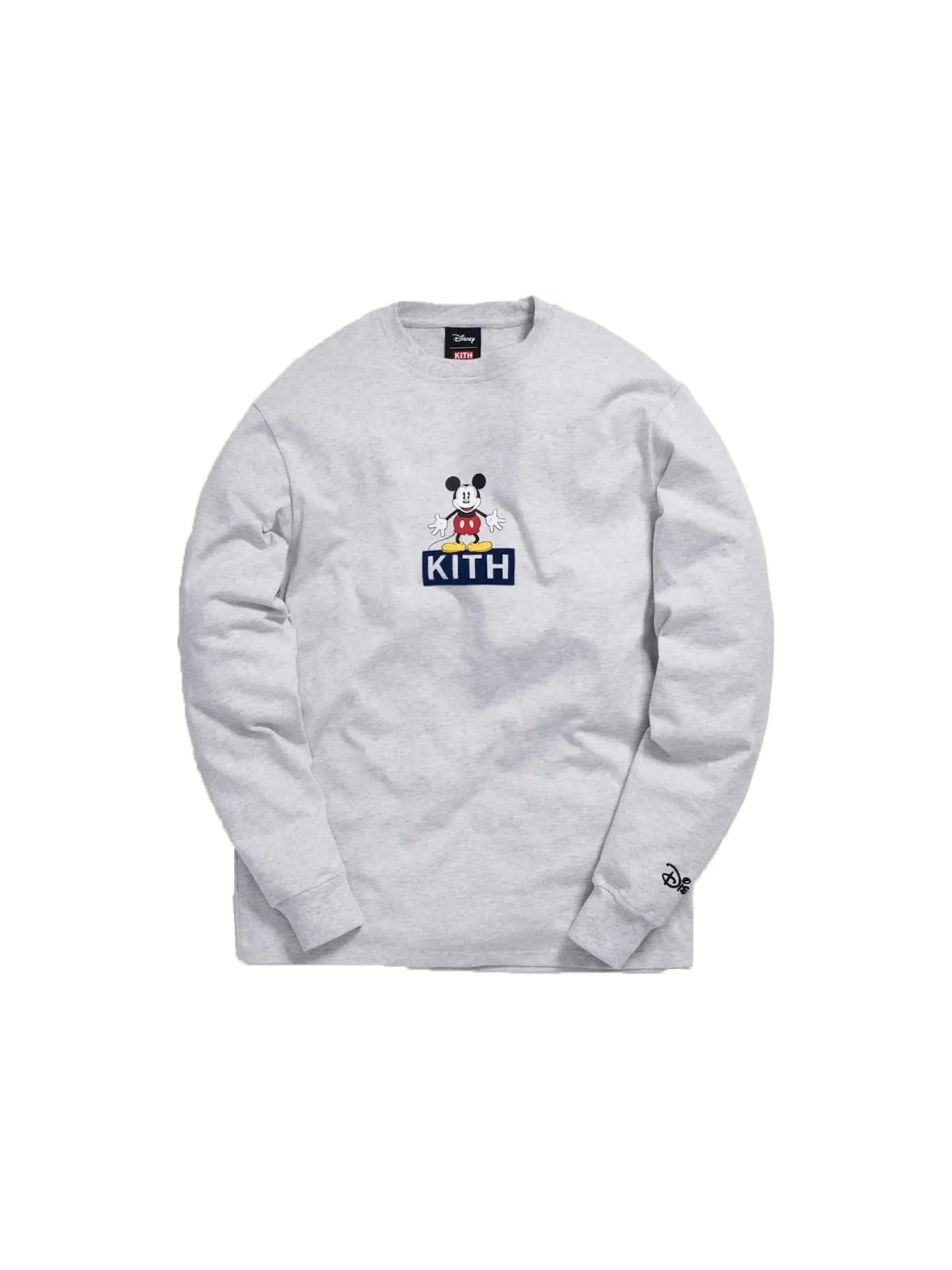 Мужская футболка с длинным рукавом с принтом Kith x Disney 30s Mickey Standing Classic Logo L/S Tee Kith — изображение 1 из 1