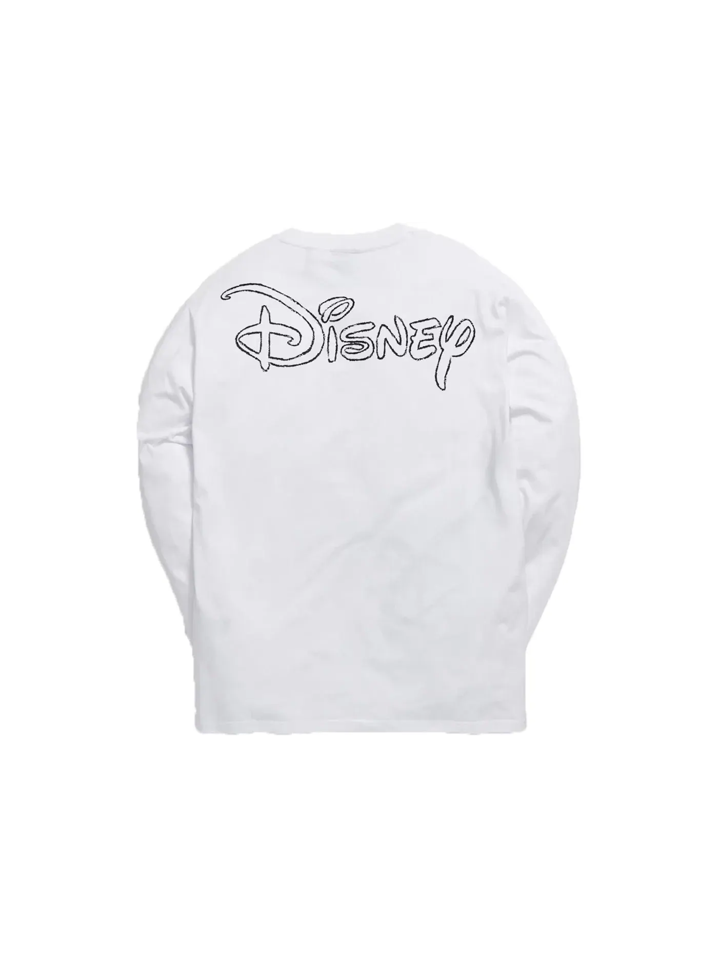 Мужская футболка с длинным рукавом с принтом Kith x Disney 70s Pencil Mickey Kith — изображение 2 из 2, белый