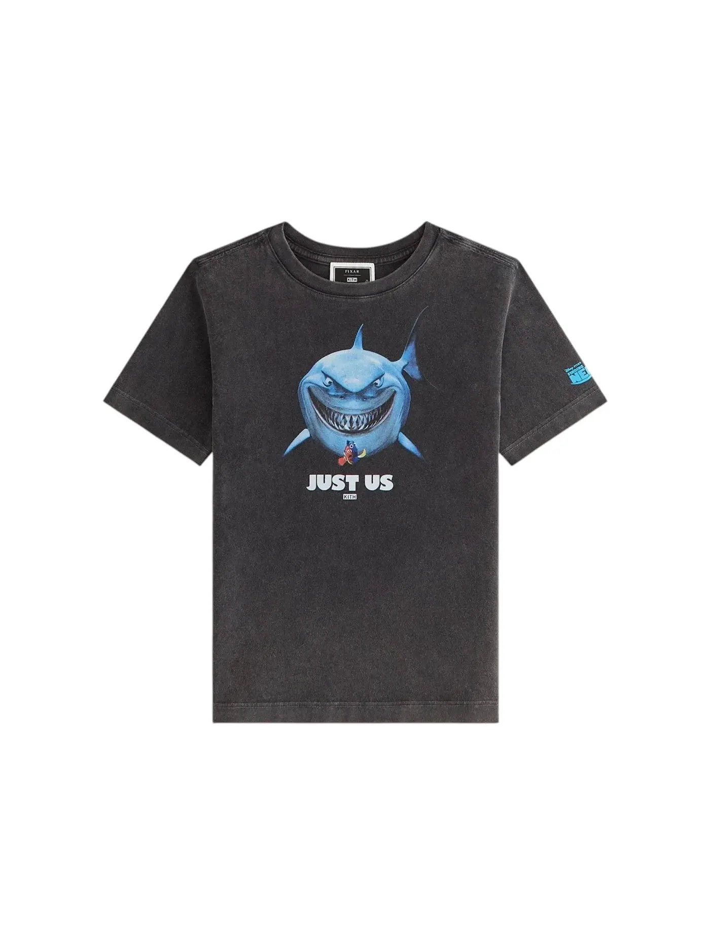 Детская футболка с принтом Kith x Disney Kids Pixar Finding Nemo Poster Vintage Tee — изображение 1 из 2, черный