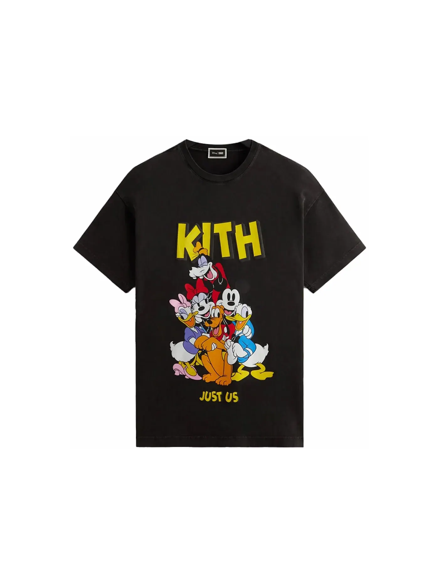 Мужская футболка с принтом Kith x Disney Mickey & Friends Best Friends Vintage Tee Kith — изображение 1 из 1, черный