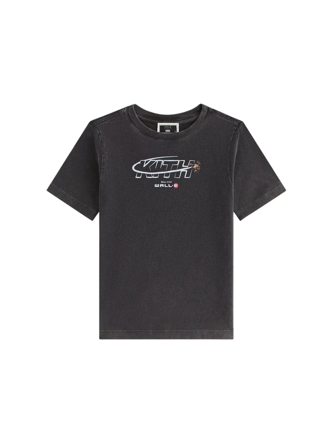 Детская футболка с принтом Kith x Disney Pixar Wall-E Orbit Vintage Tee Kith — изображение 1 из 2, черный