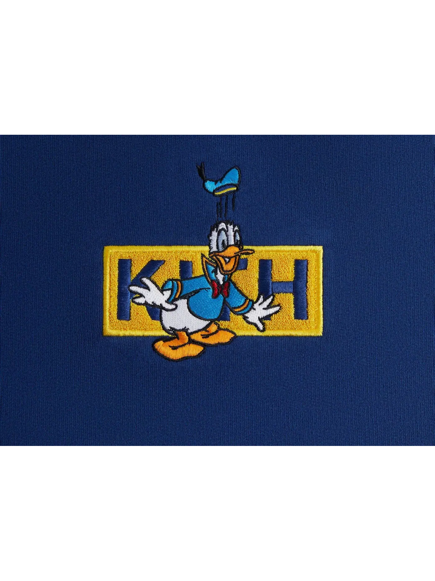 Мужской свитшот с вышивкой Kith x Disney Donald Duck Classic Logo Crewneck, Cyanotype — изображение 2 из 2