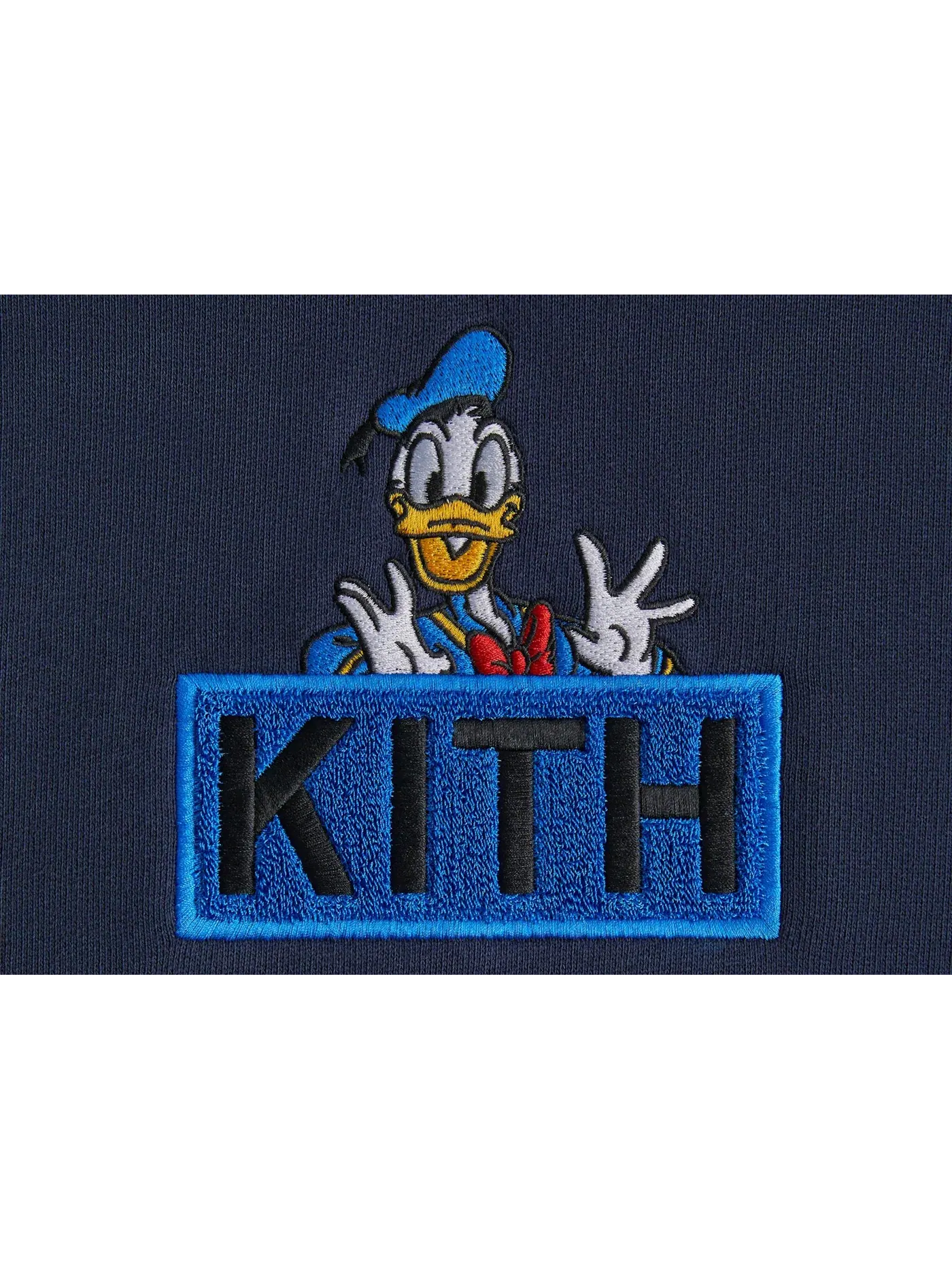 Мужская худи с принтом Donald Duck Classic Logo Kith — изображение 2 из 2, ночной