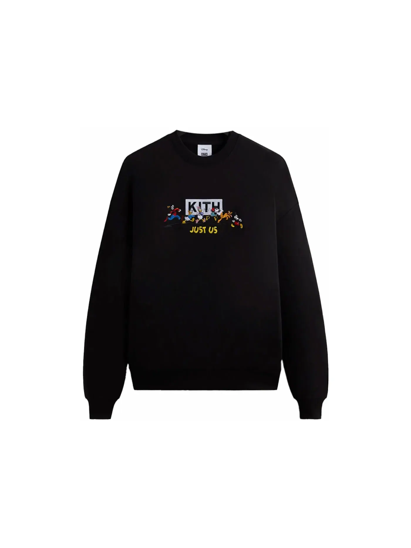 Мужской свитшот с вышивкой Kith x Disney Mickey & Friends Family Crewneck Kith — изображение 1 из 2, черный