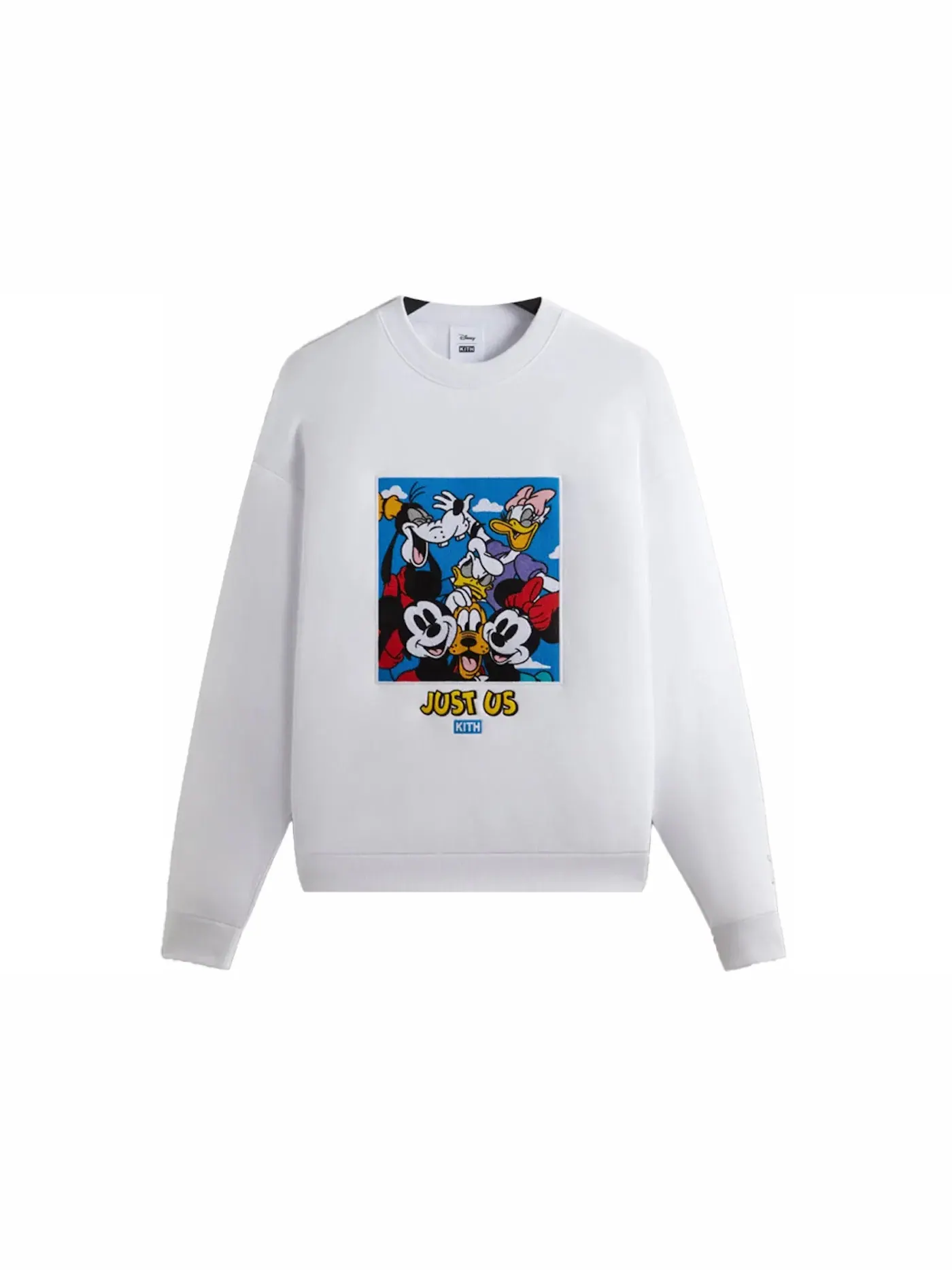 Мужской свитшот с принтом Kith x Disney Mickey & Friends Family Portrait Vintage Crewneck — изображение 1 из 1, белый