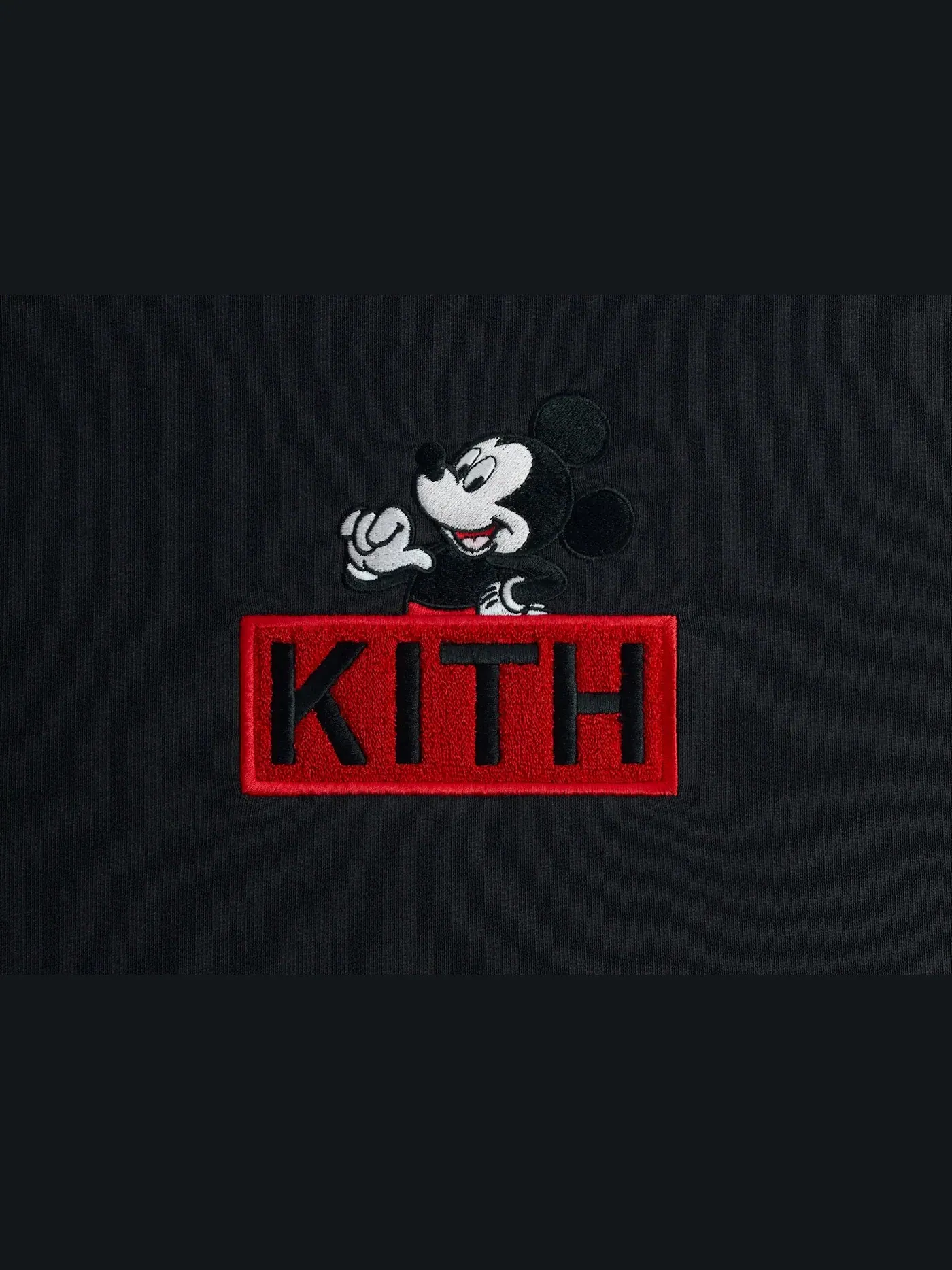 Мужская худи с принтом Mickey Classic Logo Kith — изображение 2 из 2, черный