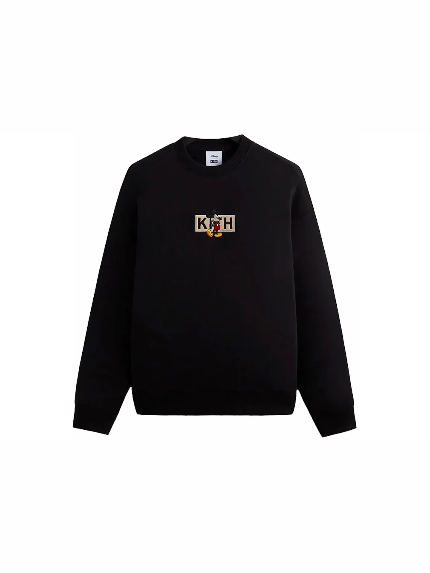 Мужской свитшот с вышивкой Kith x Disney Mickey Classic Logo Crewneck Kith — изображение 1 из 2, черный