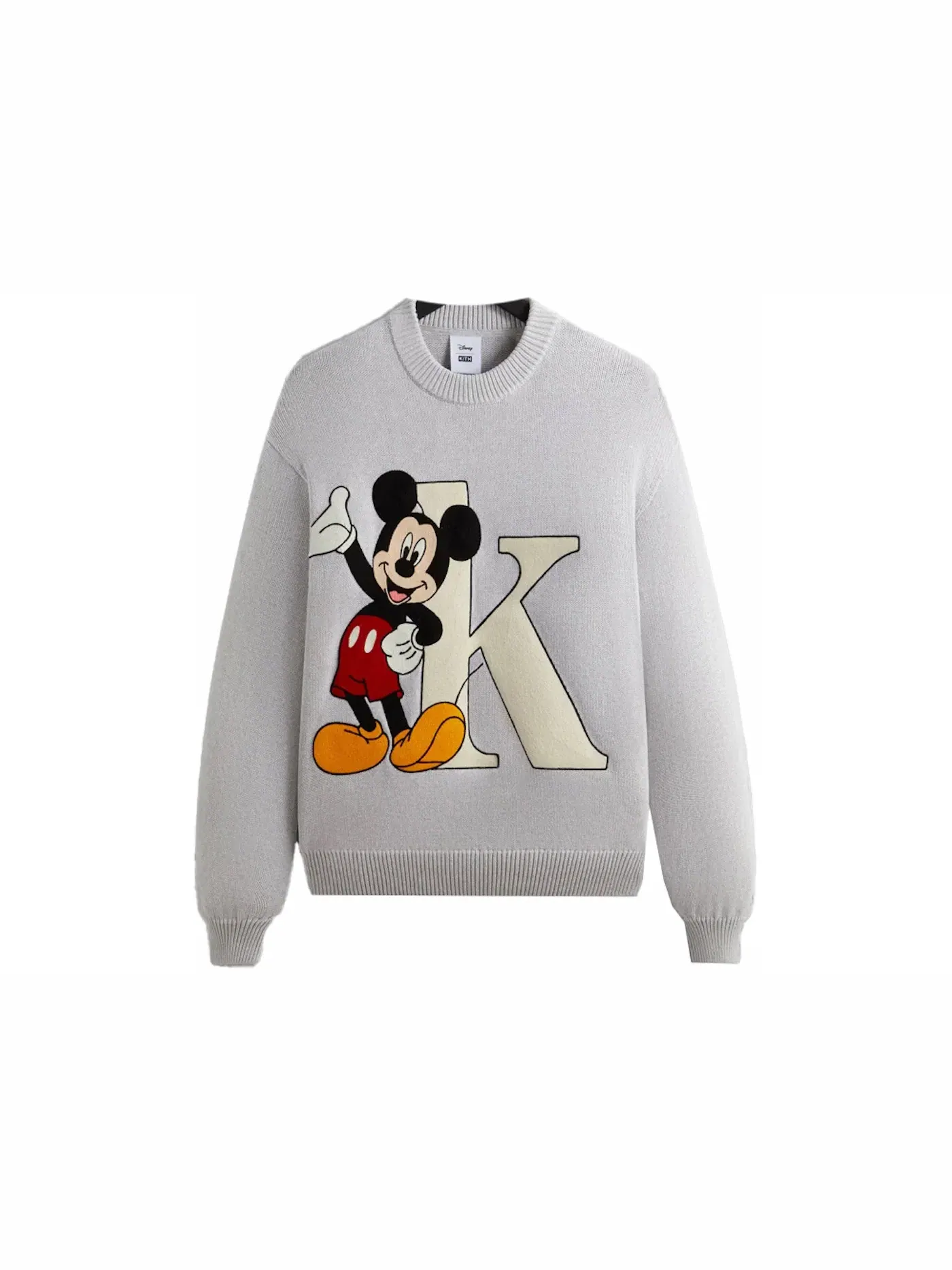Мужской свитер с принтом Mickey & Friends Kith Light Heather Grey — изображение 1 из 1