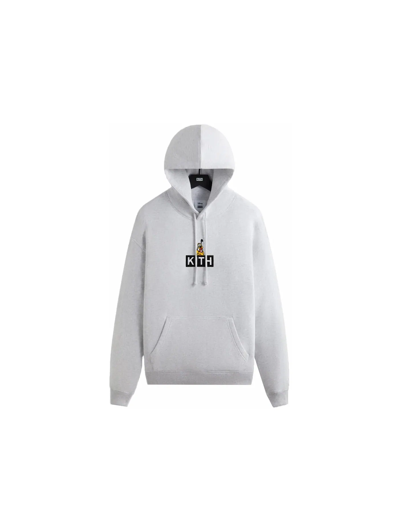 Мужской худи с принтом Pluto Classic Logo Kith x Disney — изображение 1 из 2, светлый серый