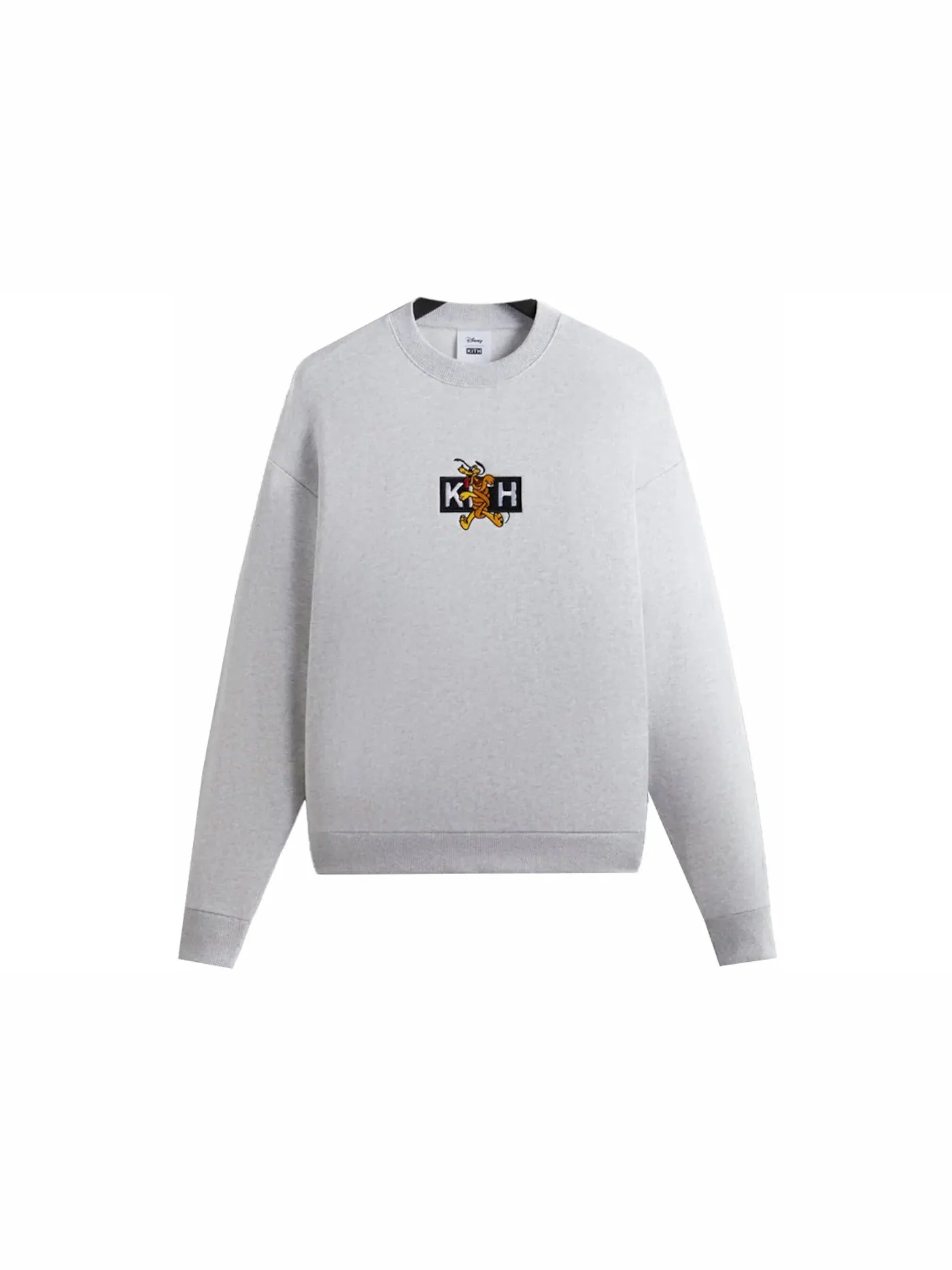 Мужской свитшот с принтом Kith x Disney Pluto Classic Logo Crewneck Kith — изображение 1 из 2, светлый серый