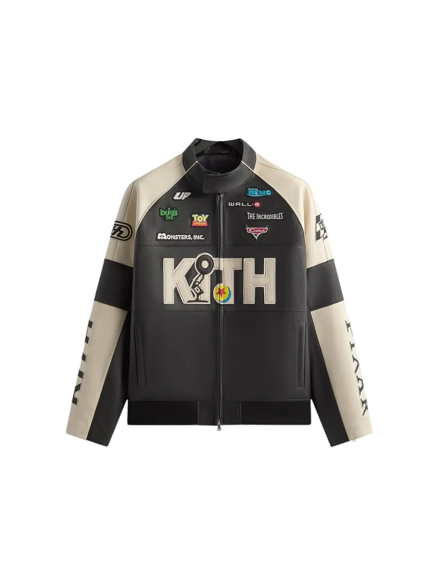 Мужская кожаная куртка Dejan Jacket Kith — изображение 1 из 2, черный