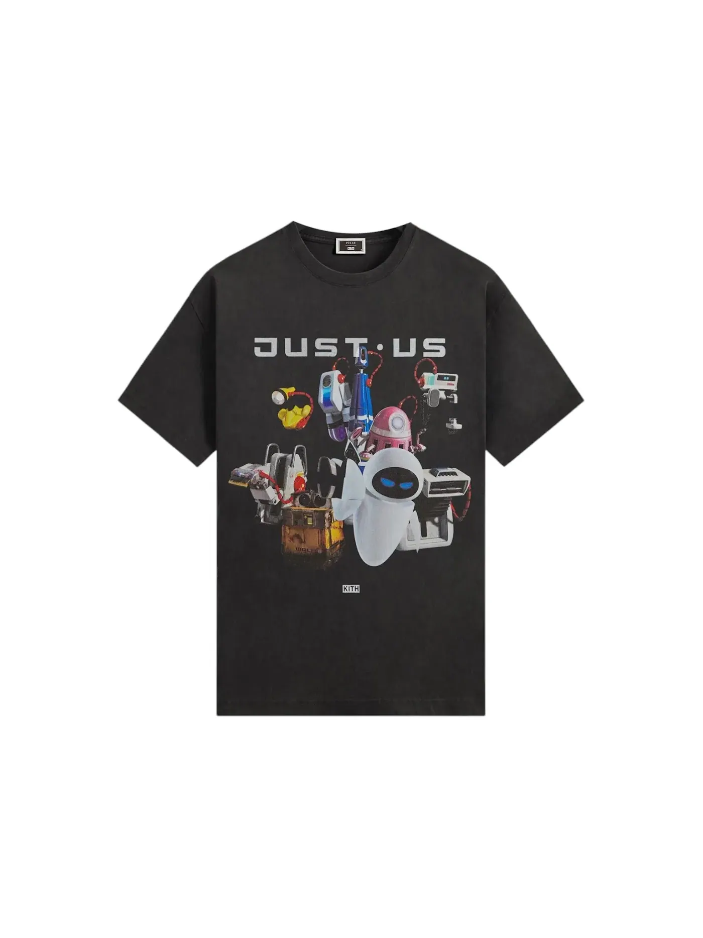 Мужская футболка с принтом Kith x Disney Pixar Wall-E Just Us Vintage Tee — изображение 1 из 2, черный