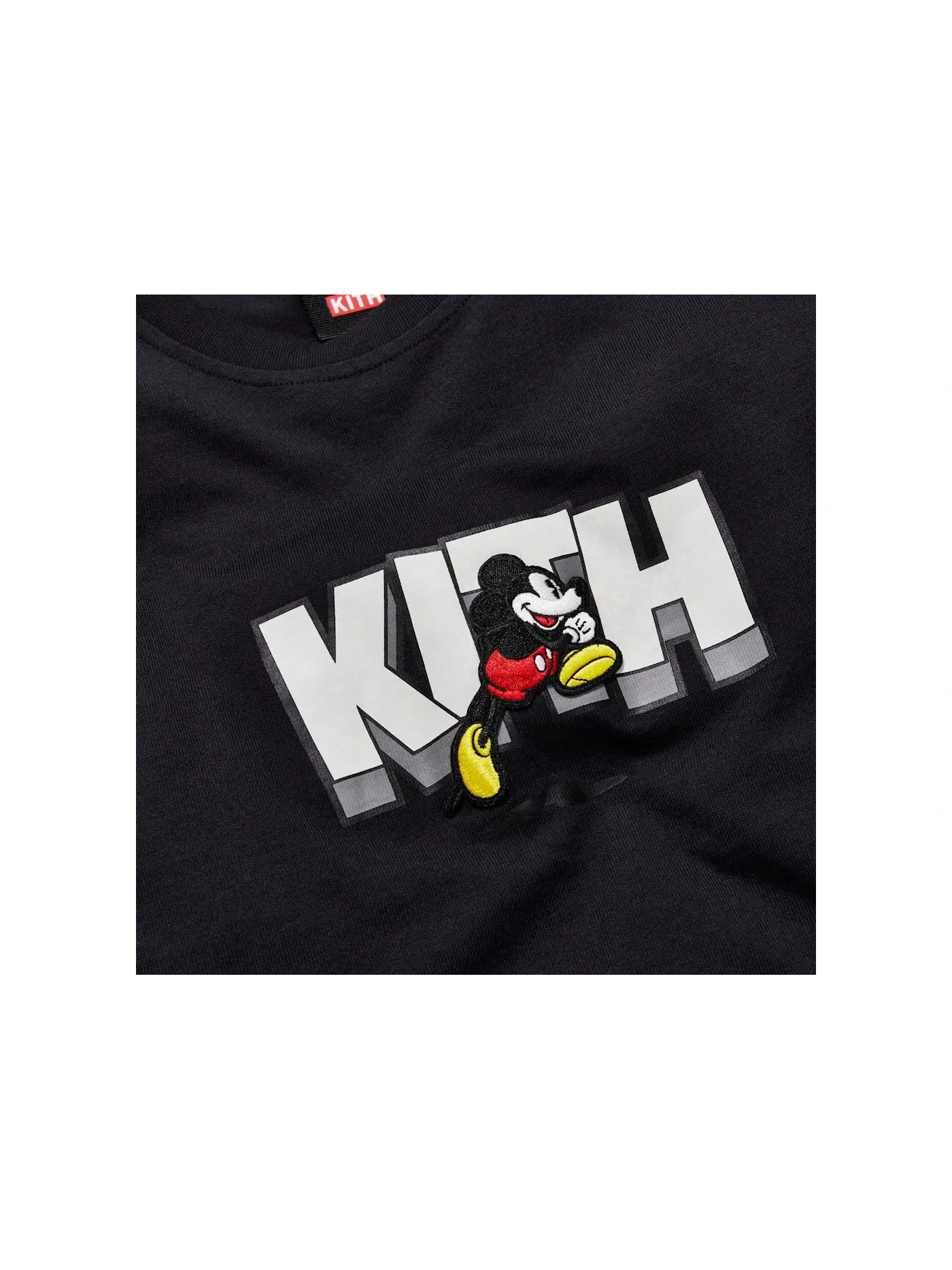 Мужская футболка с принтом Running Mickey Kith — изображение 3 из 3, черный