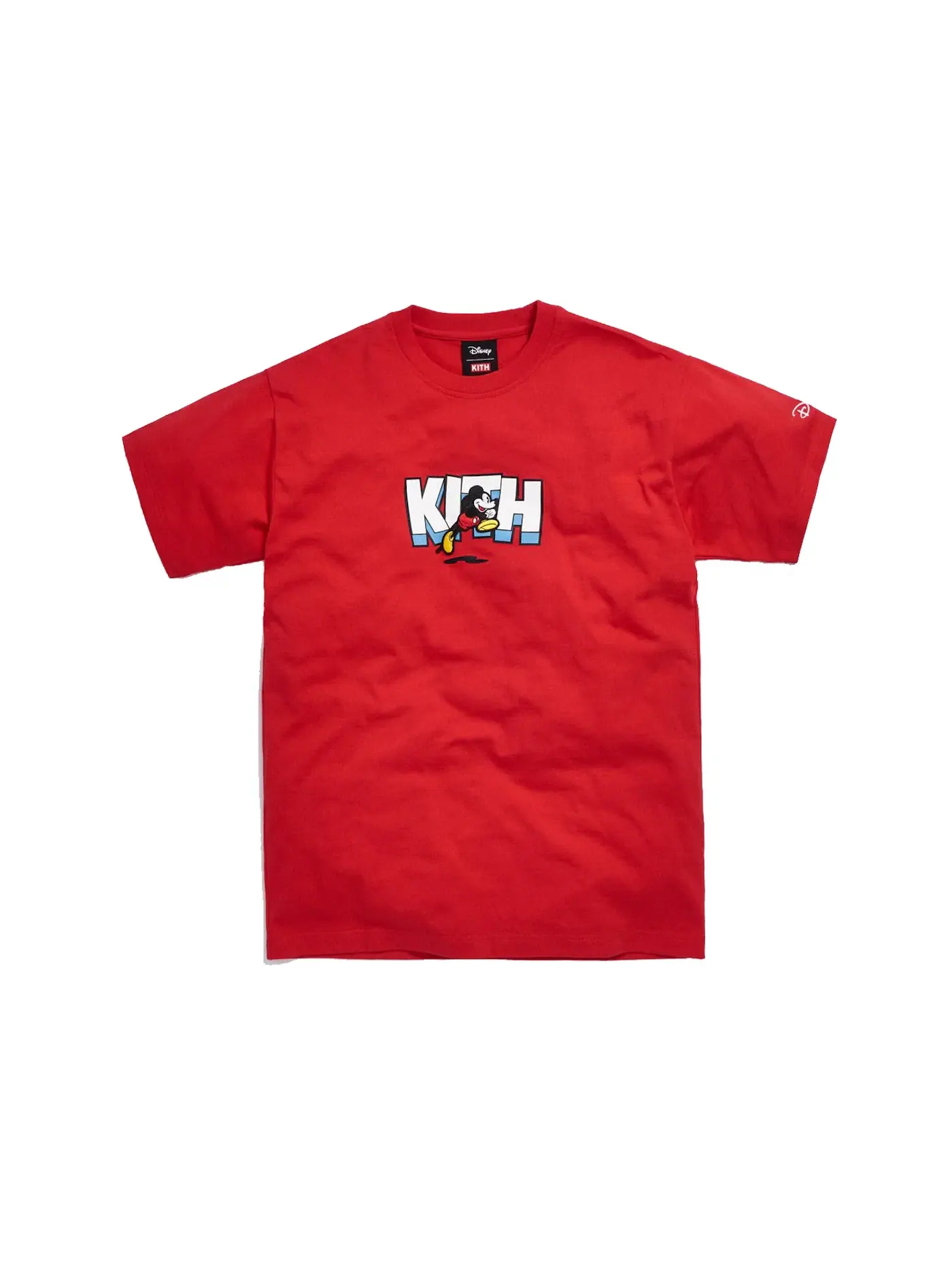 Мужская футболка с принтом Kith x Disney Running Mickey Tee Kith — изображение 1 из 3, красный