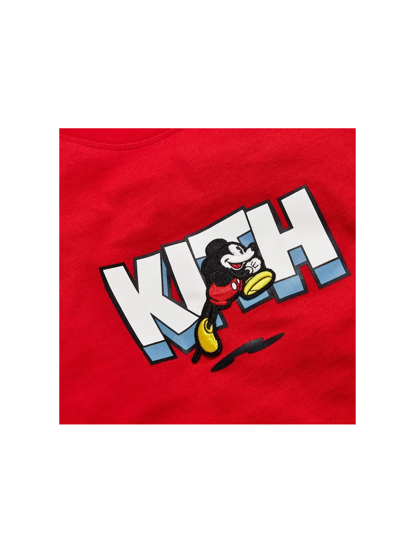 Мужская футболка с принтом Kith x Disney Running Mickey Tee Kith — изображение 3 из 3, красный