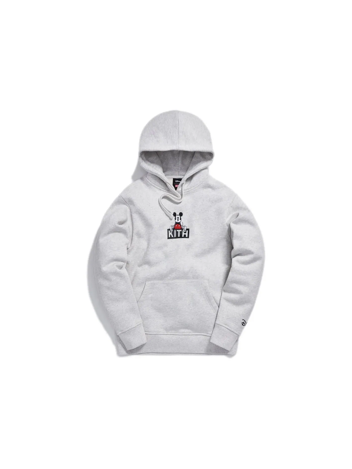 Мужская худи с принтом Kith x Disney Sitting Classic Logo Mickey Kith — изображение 1 из 3, серый
