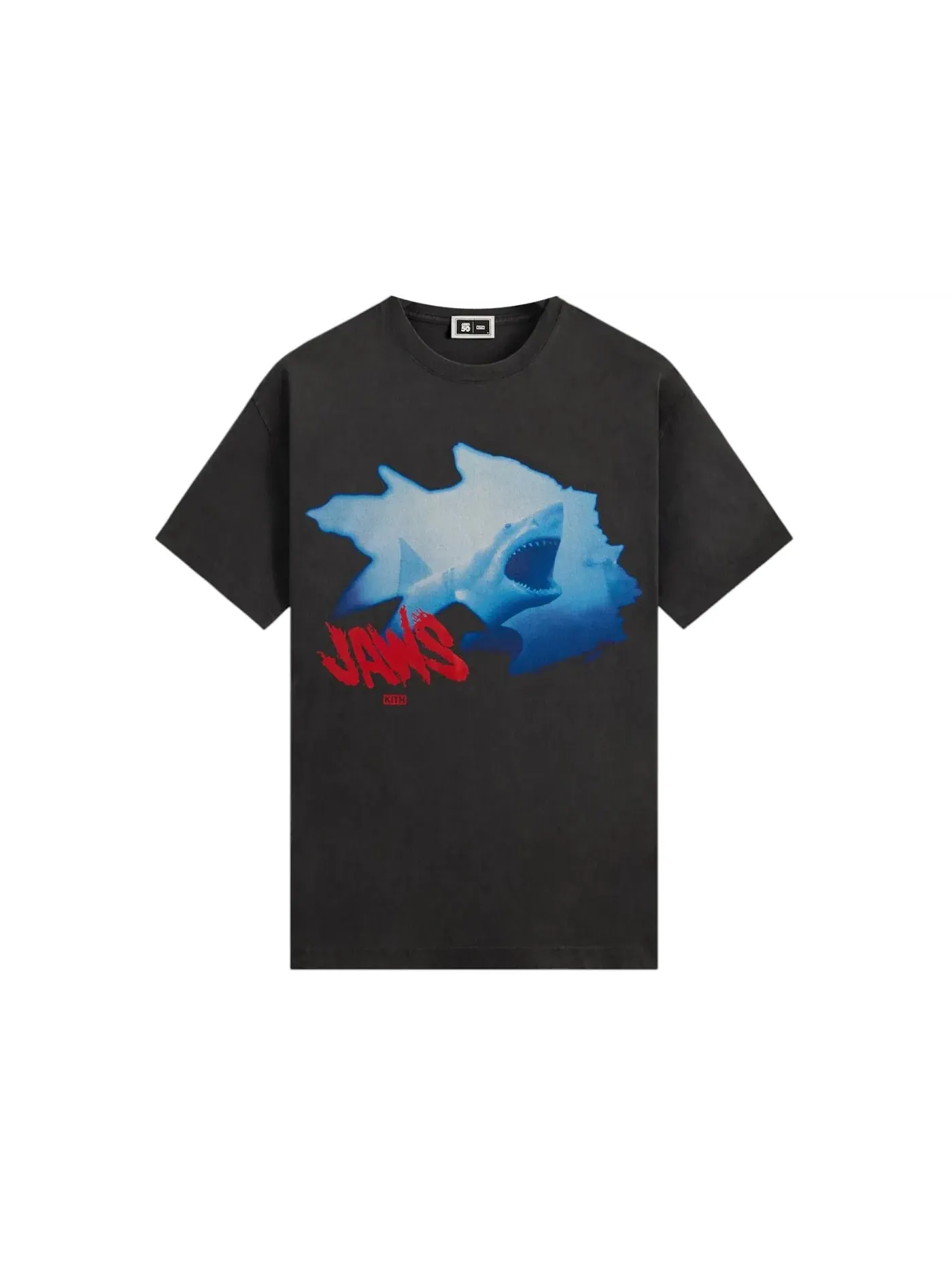 Мужская футболка с принтом Kith x JAWS Shipwreck Vintage Tee — изображение 1 из 1, черный