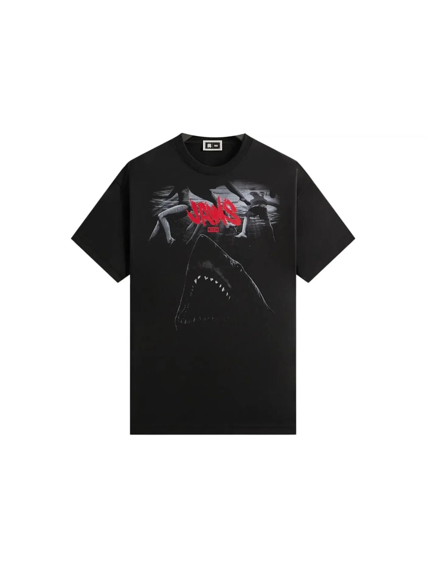 Мужская футболка с принтом Kith x JAWS Underwater Vintage Tee Kith — изображение 1 из 2, черный