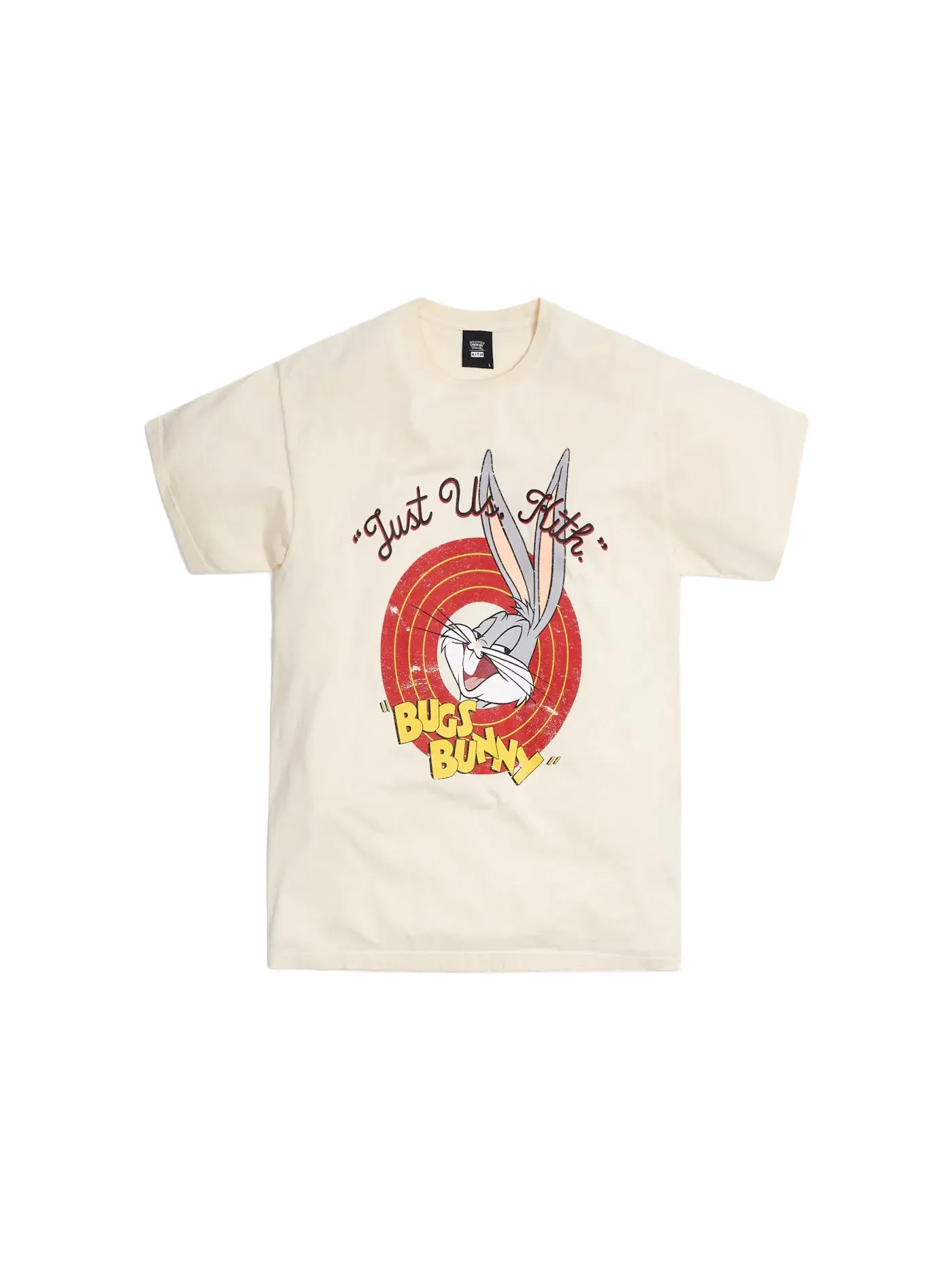 Мужская футболка с принтом Kith x Looney Tunes Bugs Vintage Tee — изображение 1 из 2, серый