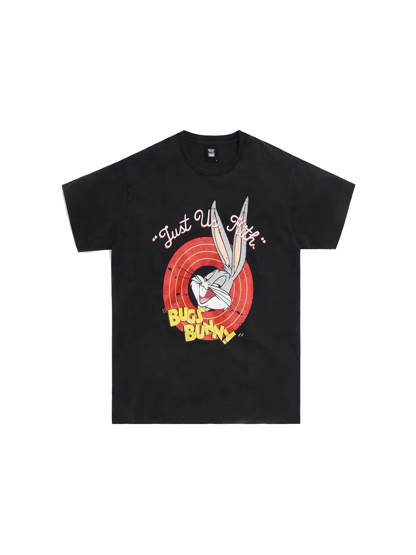 Мужская футболка с принтом Kith x Looney Tunes Bugs Vintage Tee — изображение 1 из 2, черный