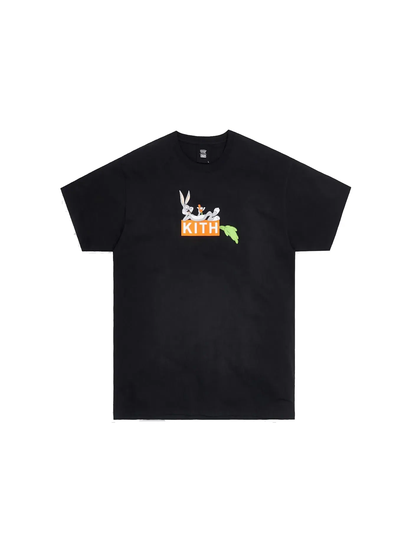 Мужская футболка с принтом Kith x Looney Tunes Carrot Tee — изображение 1 из 1, черный