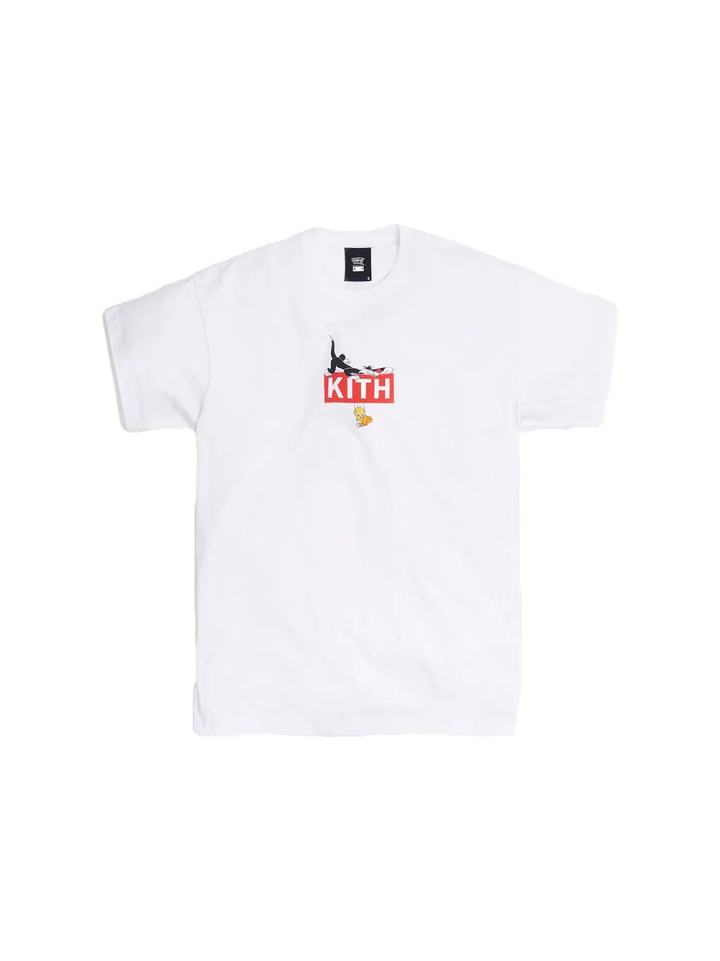 Мужская футболка с принтом Kith x Looney Tunes Classic Logo Tee — изображение 1 из 1, белый