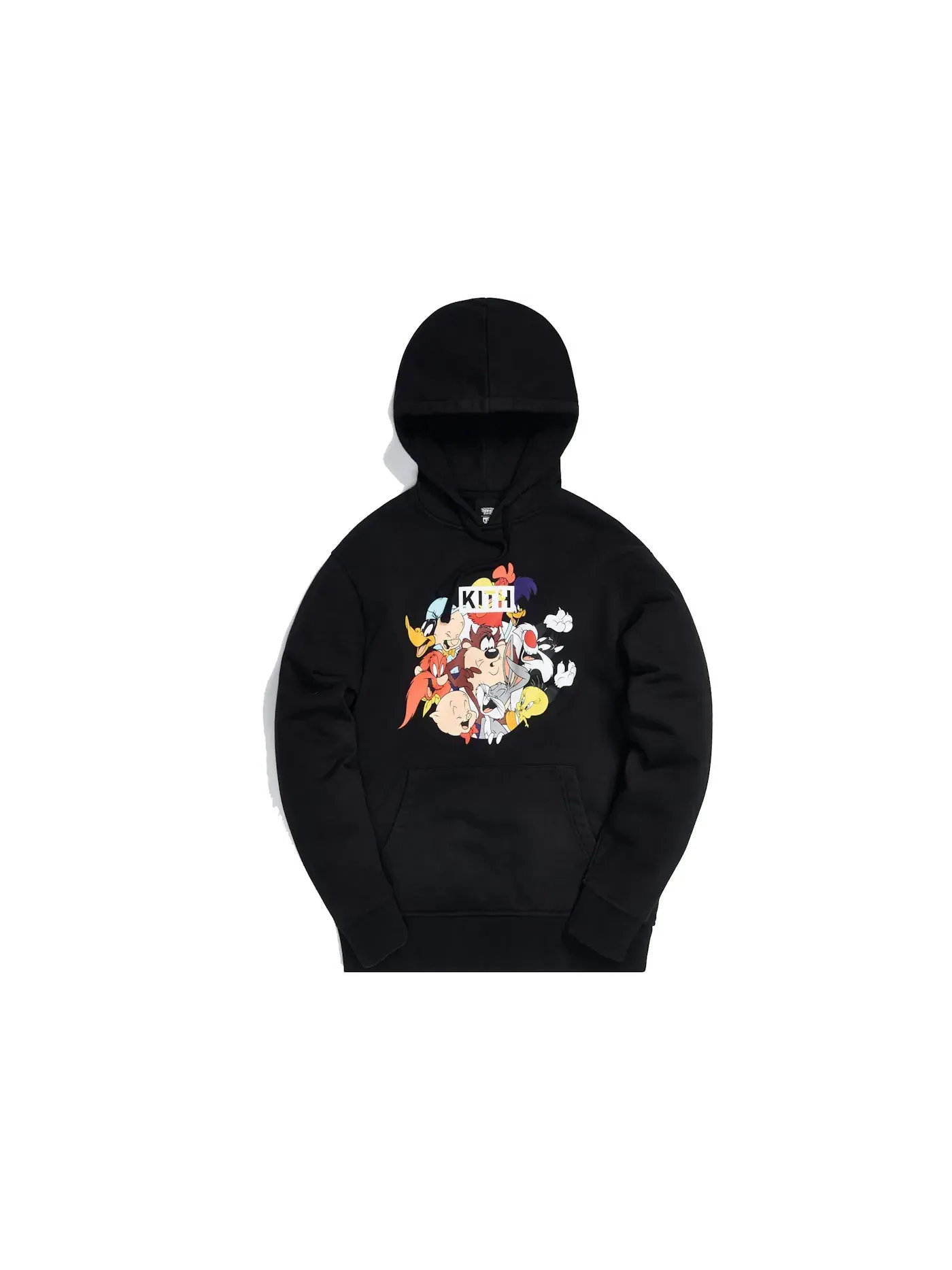 Мужская худи с принтом Kith x Looney Tunes Merrie Melodies Vintage Hoodie Kith — изображение 1 из 2, черный