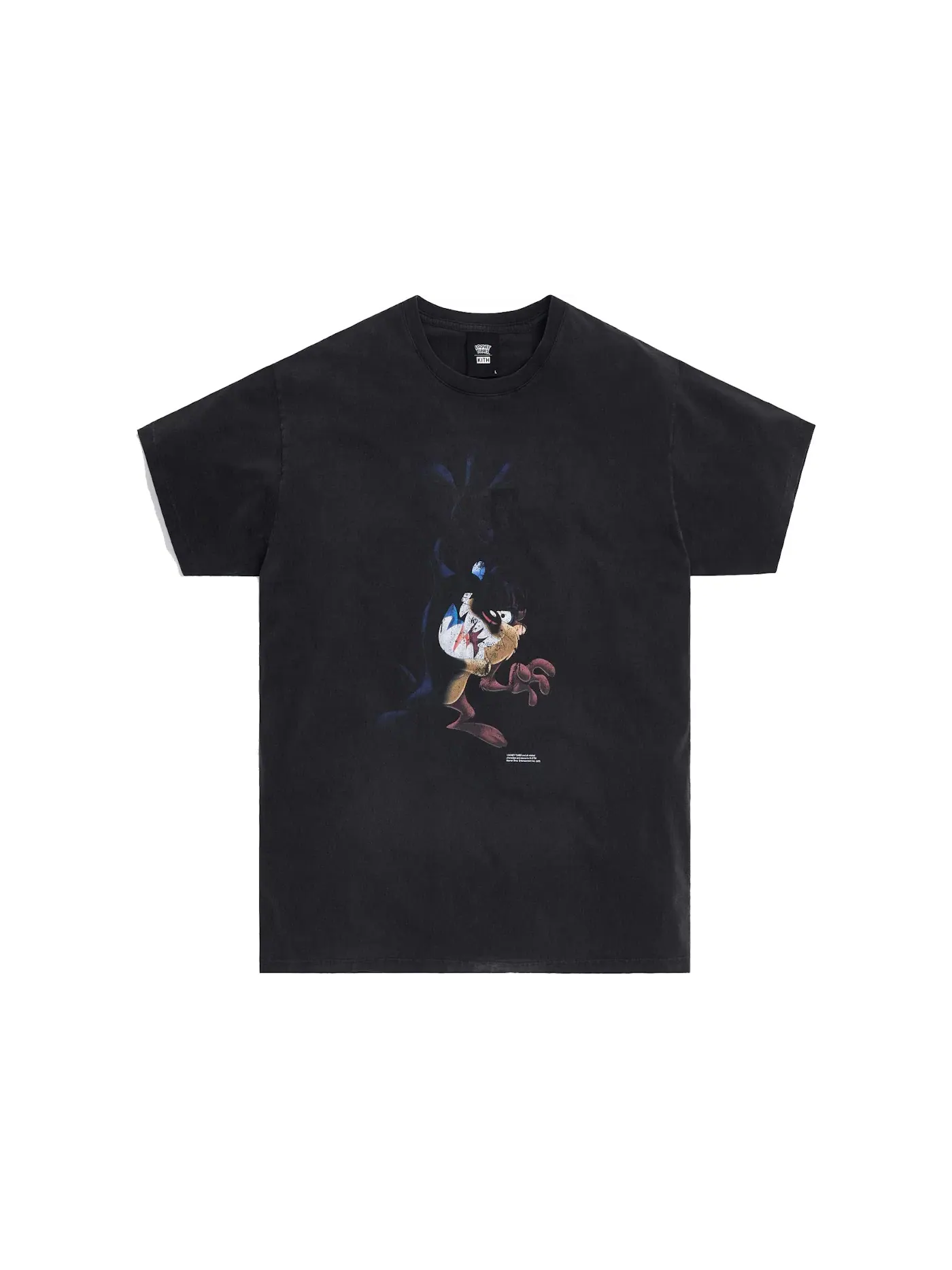Мужская футболка с принтом Kith x Looney Tunes Shadow Taz Vintage Tee Kith — изображение 1 из 1, черный