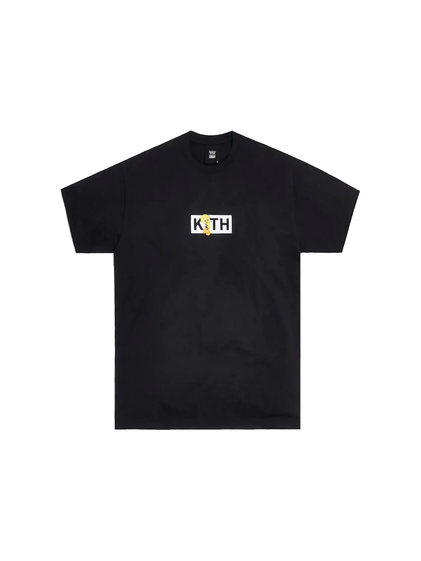 Мужская футболка с принтом Kith x Looney Tunes Tweety Classic Logo Tee Kith — изображение 1 из 1, черный